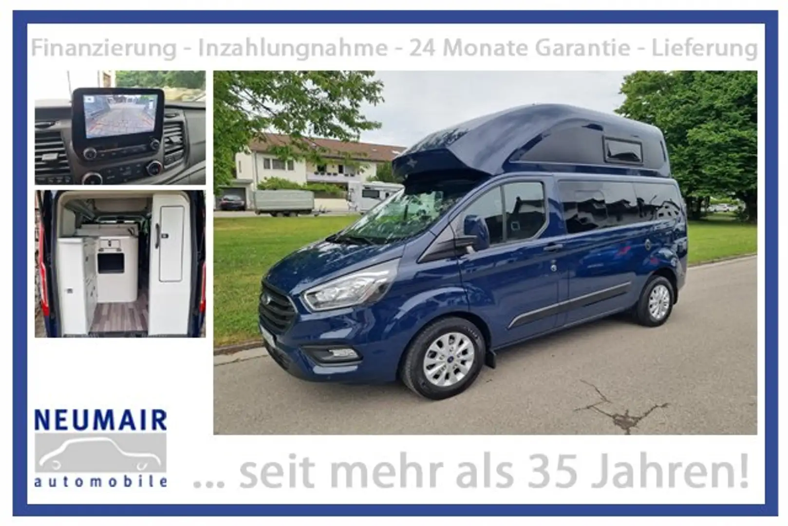 Ford Transit Custom Nugget Hochdach * NUR40tkm/Garantie! * Blau - 1