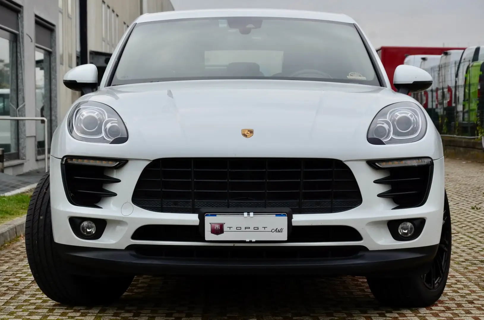 Porsche Macan Macan 3.0d S 250cv pdk my16 GANCIO TRAINO, PERMUTE Blanc - 2