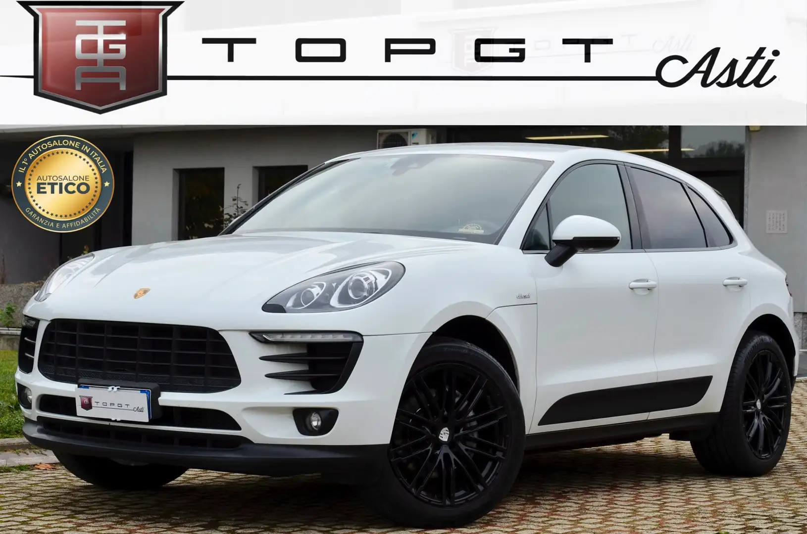 Porsche Macan Macan 3.0d S 250cv pdk my16 GANCIO TRAINO, PERMUTE Blanc - 1