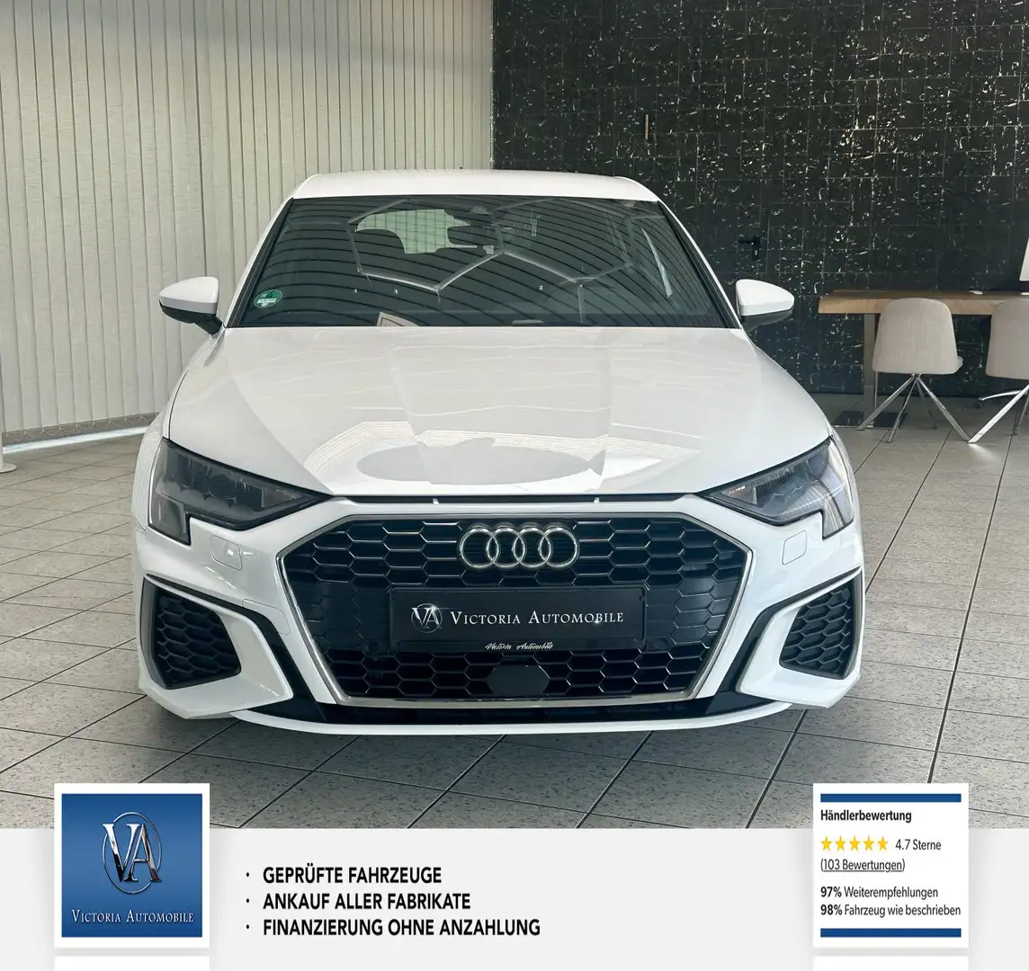 Audi A3 Sportback S-Line* 1 Hand* 40 TFSI e S line Weiß - 2
