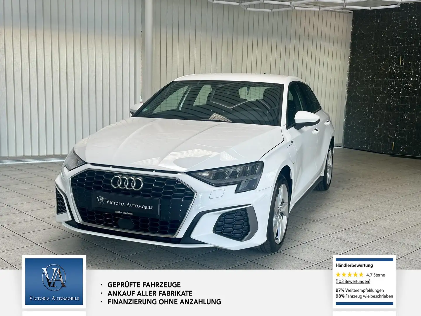 Audi A3 Sportback S-Line* 1 Hand* 40 TFSI e S line Weiß - 1