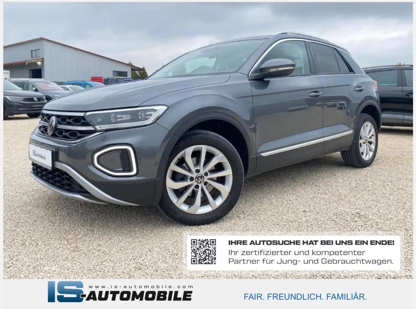 Volkswagen T-Roc Style,NAVI,LED,ACC,SHZ,RFK,DAB,PDC Grau - 1