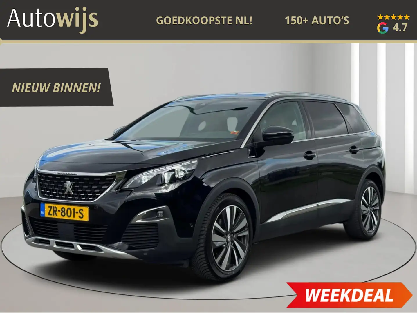 Peugeot 5008 1.2 PureTech ALLURE GT-Line|7-PERSOON|LEDER|PANO|N Noir - 1