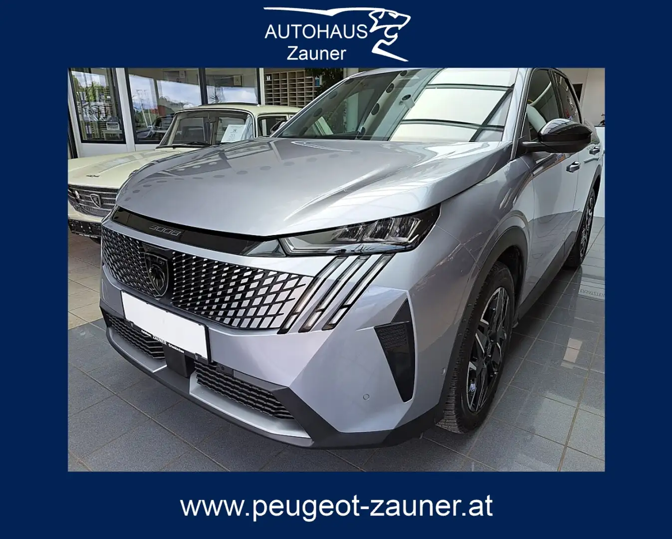 Peugeot 3008 Hybrid 136 E-DCS6 Allure Aut. Silber - 1