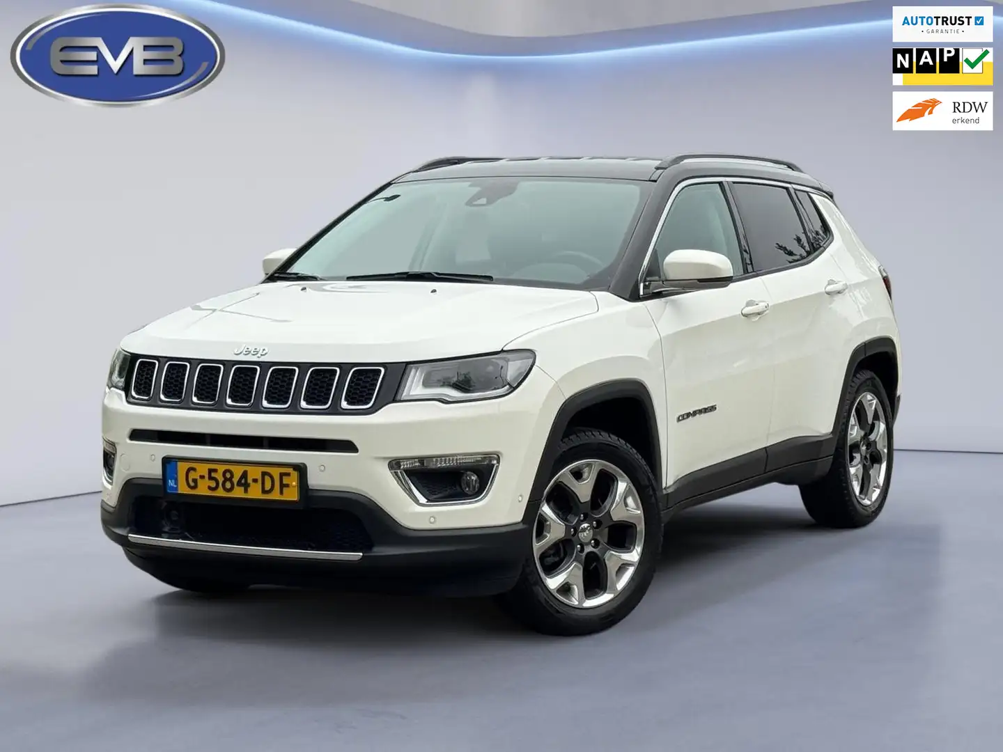 Jeep Compass 1.4 MultiAir Limited, parelmoer wit, achteruitrijc Blanc - 1