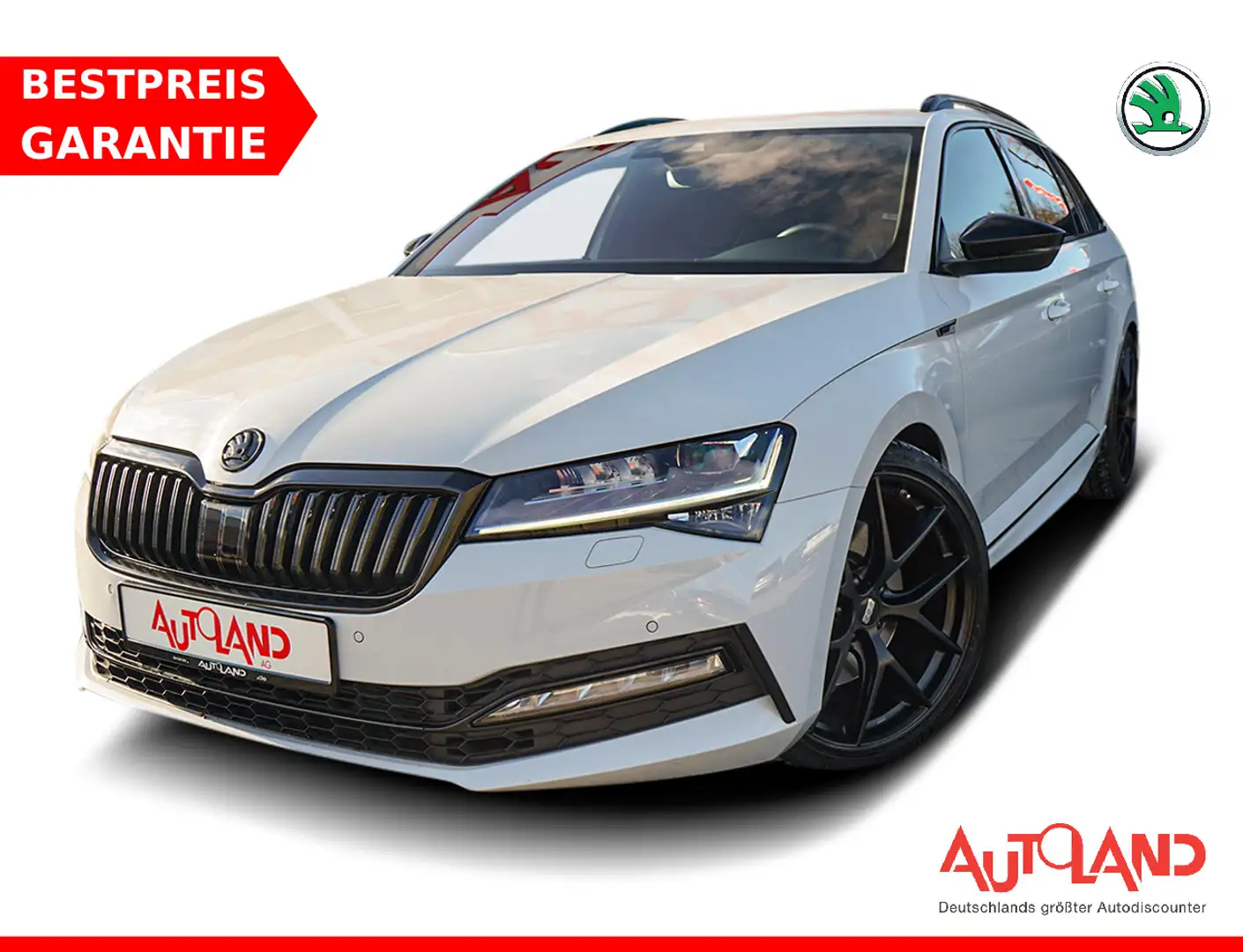 Skoda Superb Combi 2.0 TSI DSG Sportline 4x4 Matrix Blanc - 1