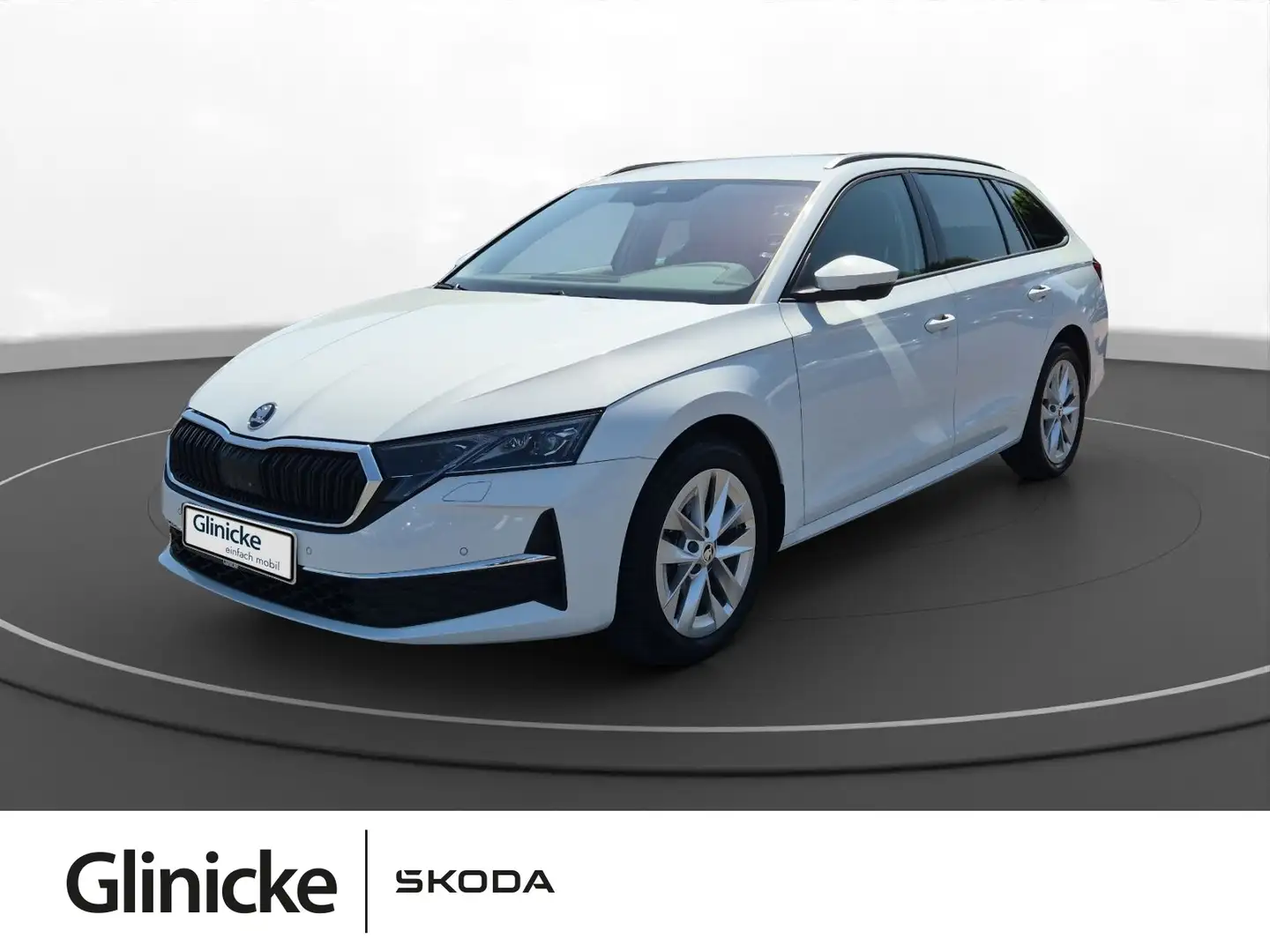 Skoda Octavia Combi 2.0 TDI DSG Navi Area View Keyless Weiß - 1