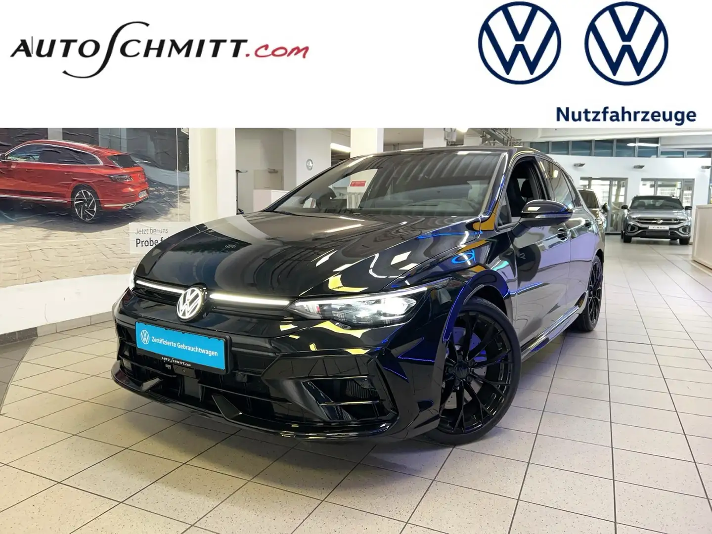 Volkswagen Golf R 2.0 TSI 4MOTION DSG Black-Edition 2,49%+LED+HUD Schwarz - 1