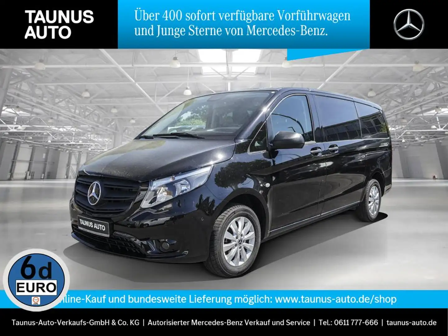 Mercedes-Benz Vito Tourer 114 Navi AHK 2x Schiebet. Liegepaket Noir - 1