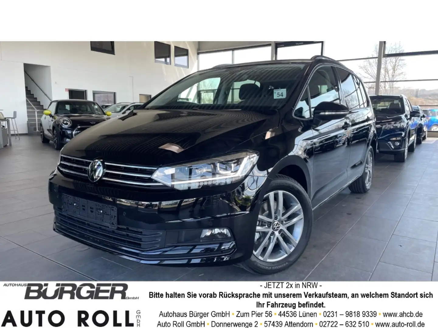 Volkswagen Touran Comfortline 1.5 TSI 7-Sitze El. Heckklappe Navi Ka Schwarz - 1