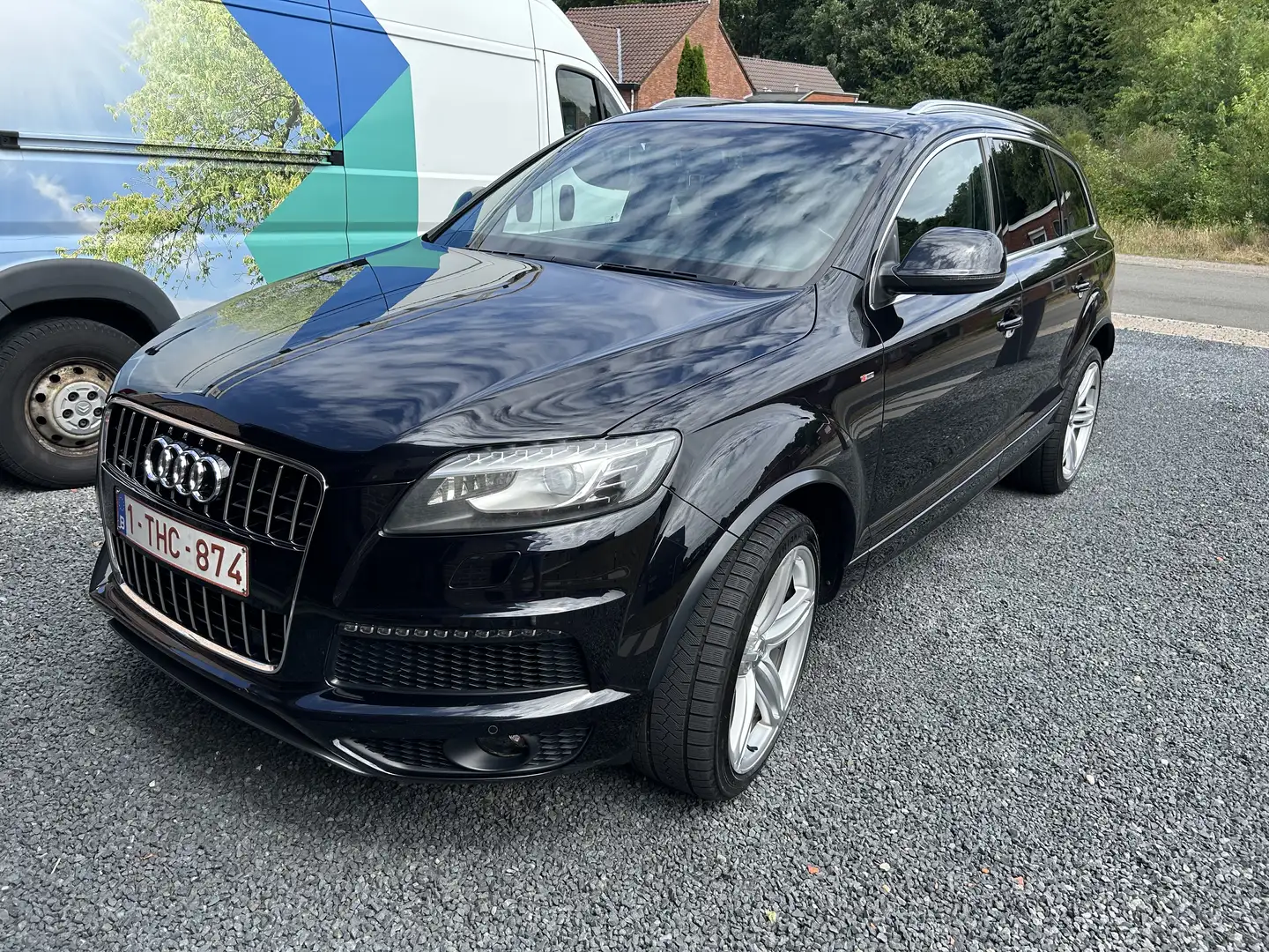 Audi Q7 3.0 TDI DPF quattro tiptronic triple S-Line Zwart - 1