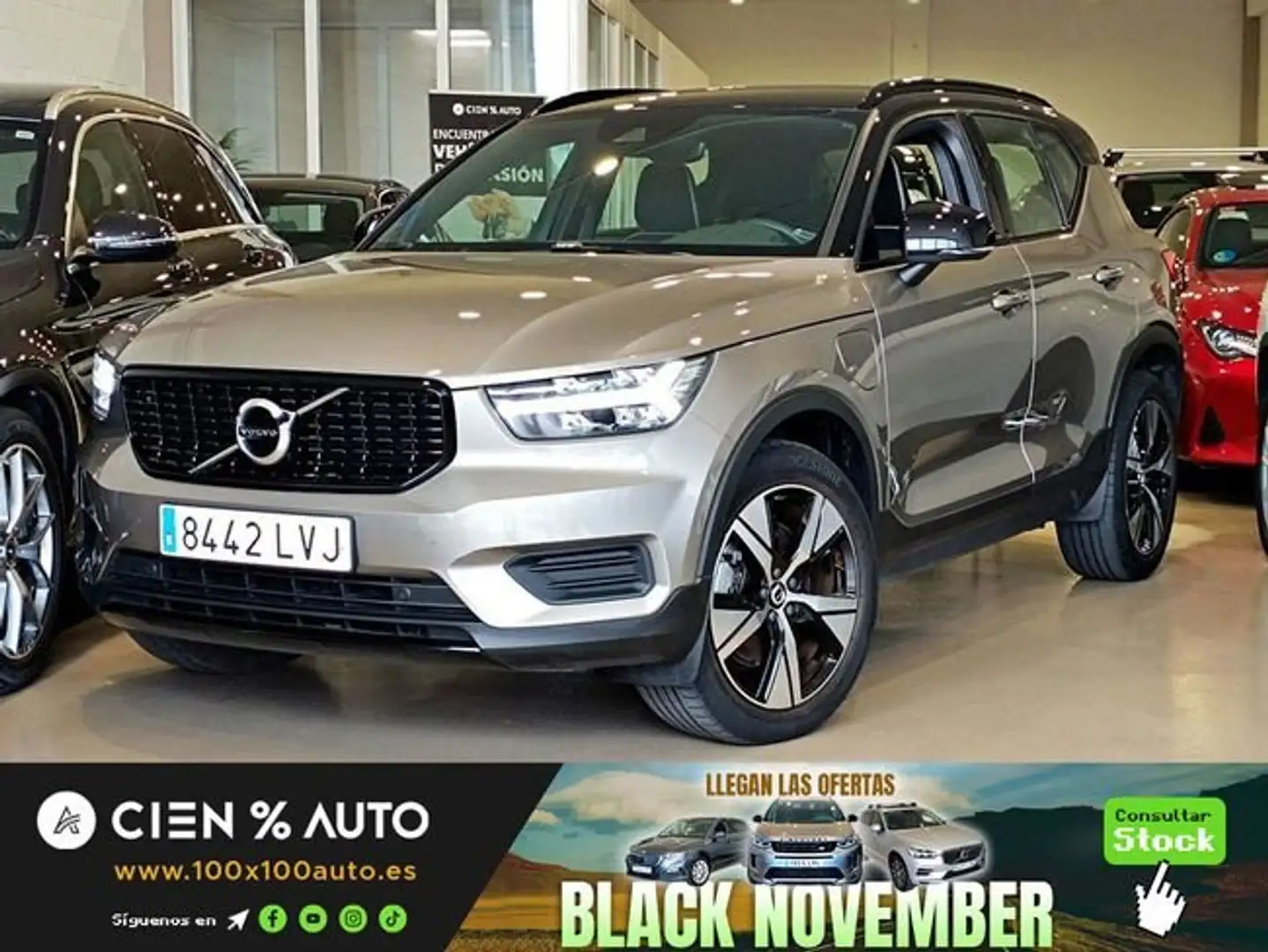 Volvo XC40 T5 Recharge R-Design Aut. Gris - 1