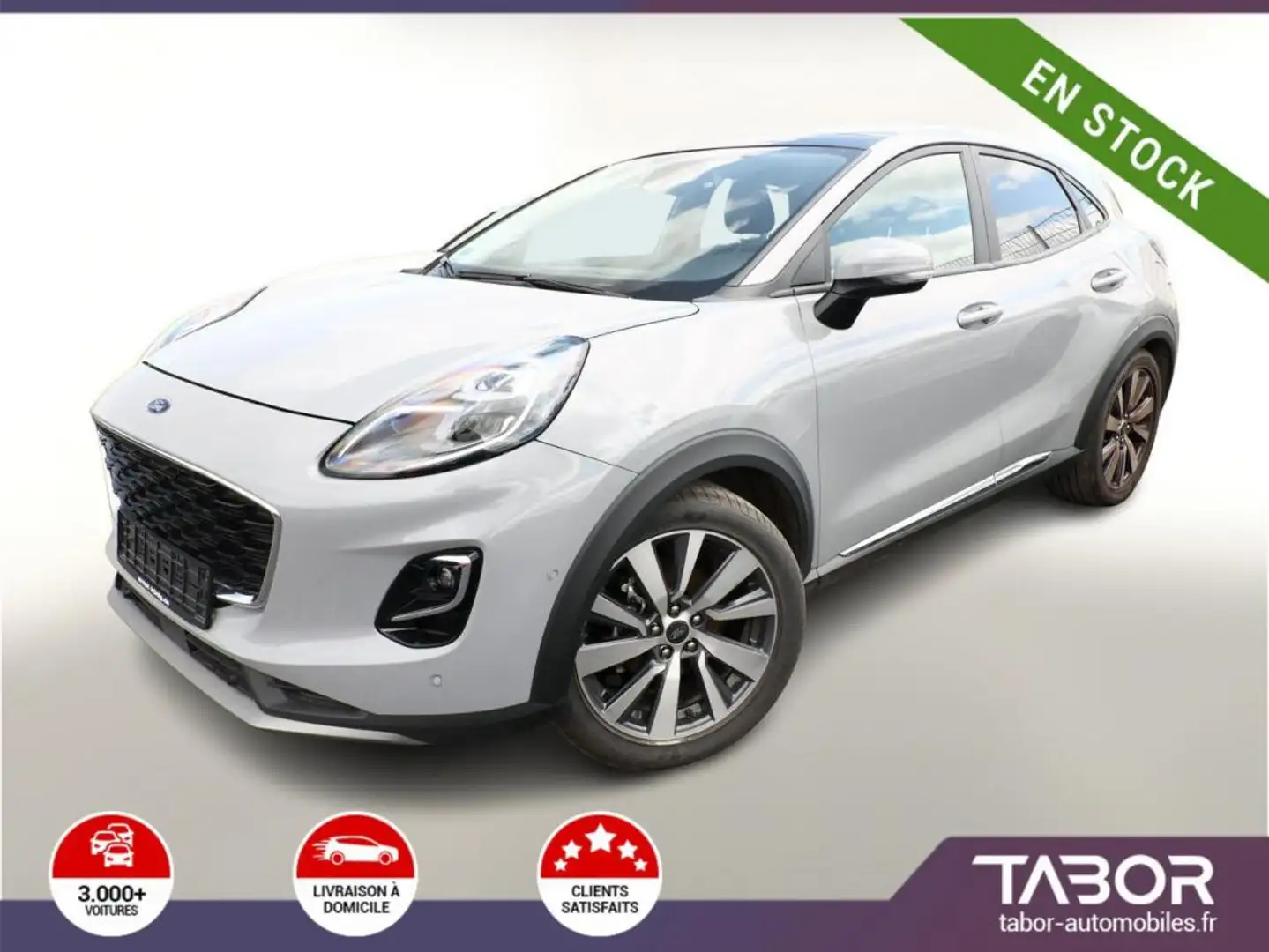 Ford Puma 1.0 EB 155 Titanium X LED Pano KeyL Gris - 1