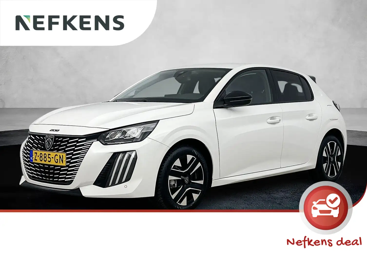 Peugeot 208 1.2 100 pk Automaat Hybrid Allure | Navigatie | Cl Blanc - 1