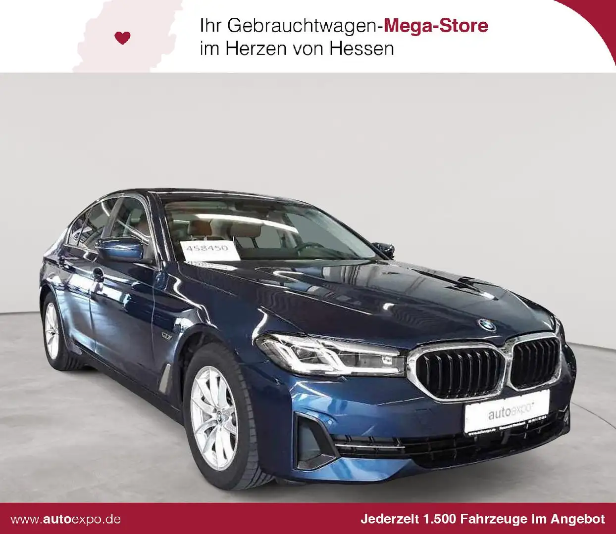 BMW 545 545e xDrive Aut. Leder HuD AHK H&K Blau - 1