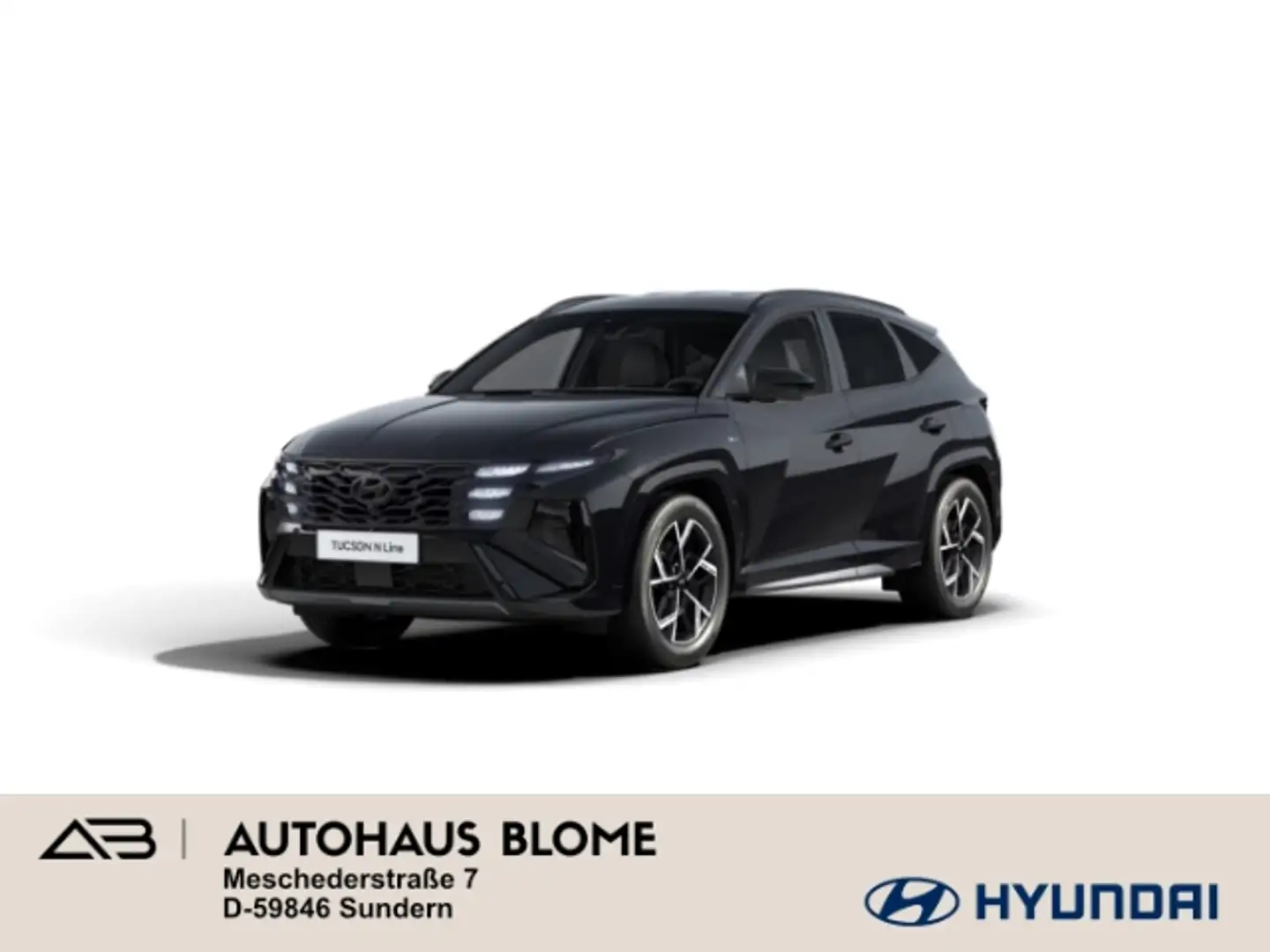 Hyundai TUCSON PHEV 1.6 T-GDI 4WD N LINE, Sitz-Paket, Assistenz-P Negro - 1
