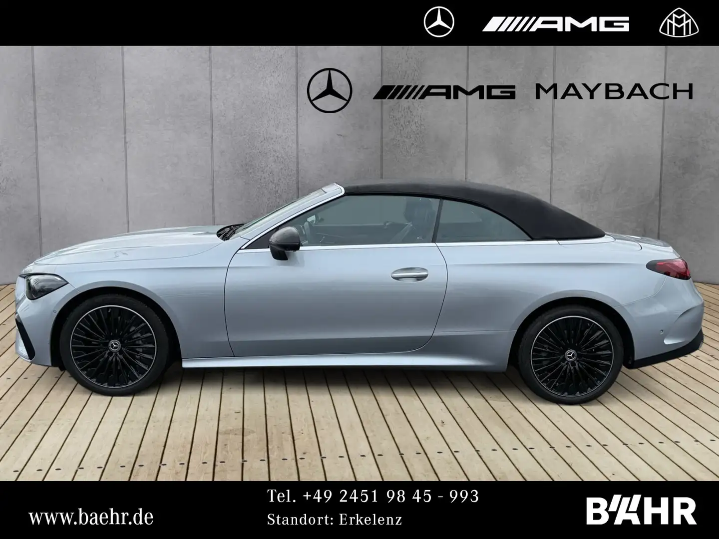 Mercedes-Benz CLE 220 CLE 220 d Cabrio AMG+Night/Burmester3D/AHK/360° Silber - 2