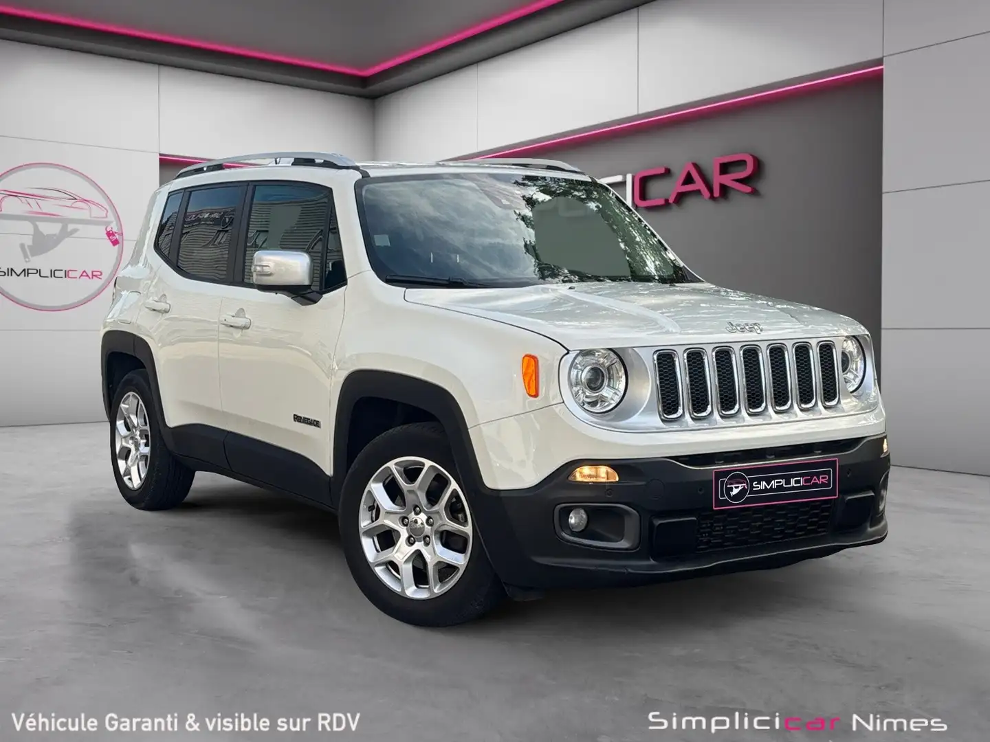 Jeep Renegade Renegade 1.4 I MultiAir S\u0026amp;S 140 ch Limited Blanc - 1