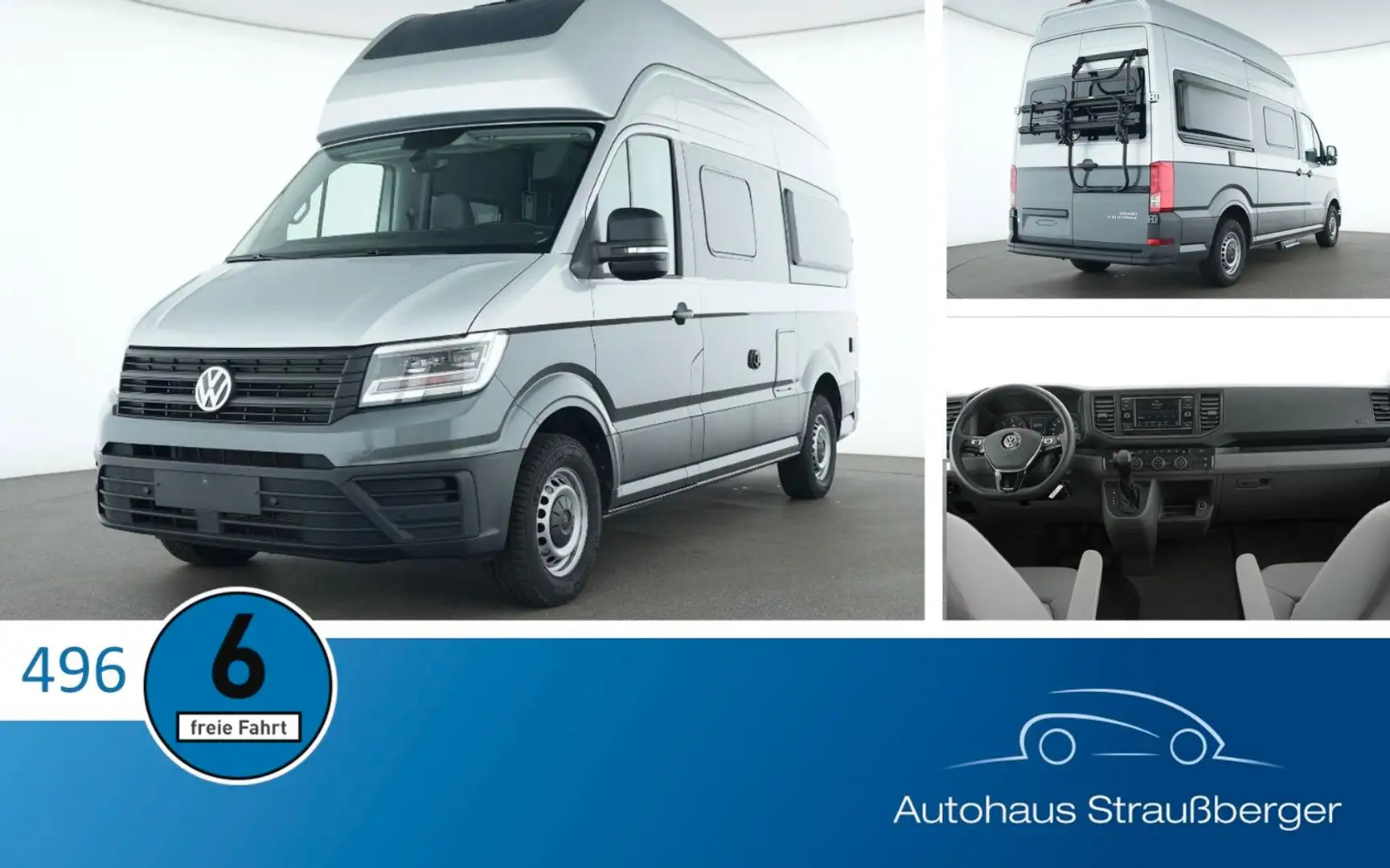 Volkswagen Crafter Grand California 600 ACC RFK Hochbett Beige - 1