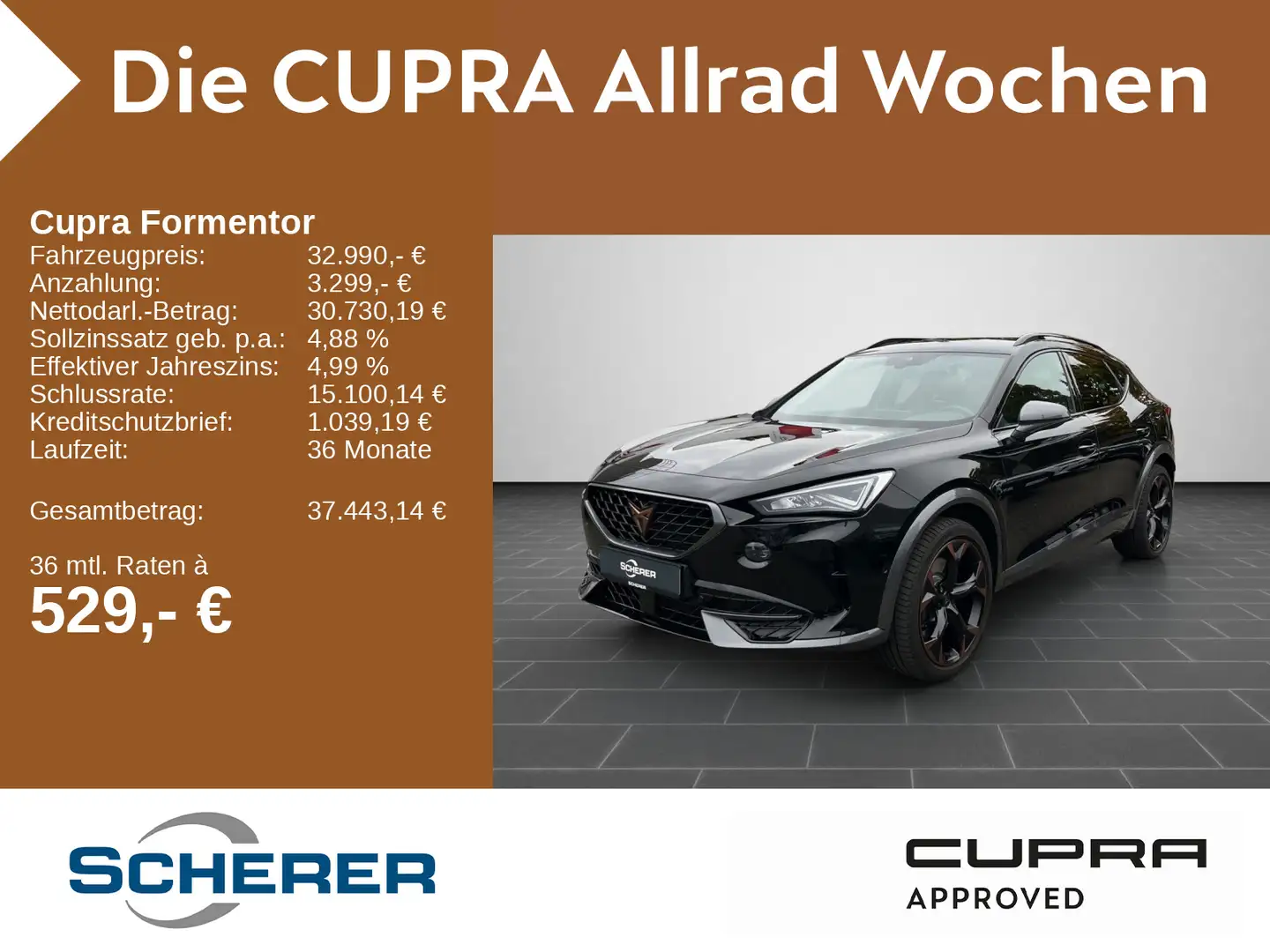 CUPRA Formentor VZ 2.0 TSI 4DRIVE DSG Rückfahrkamera Schwarz - 1