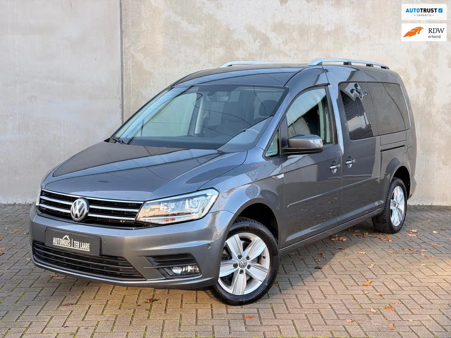 Volkswagen Caddy Maxi 1.4 TSI 7P BTW Navi CarPlay Clima Trekhaak AC Grau - 1