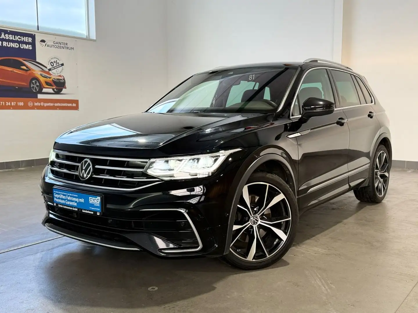 Volkswagen Tiguan 2.0 TDI R-Line 4Motion AHK+NAVI+LEDER+RFK Schwarz - 1