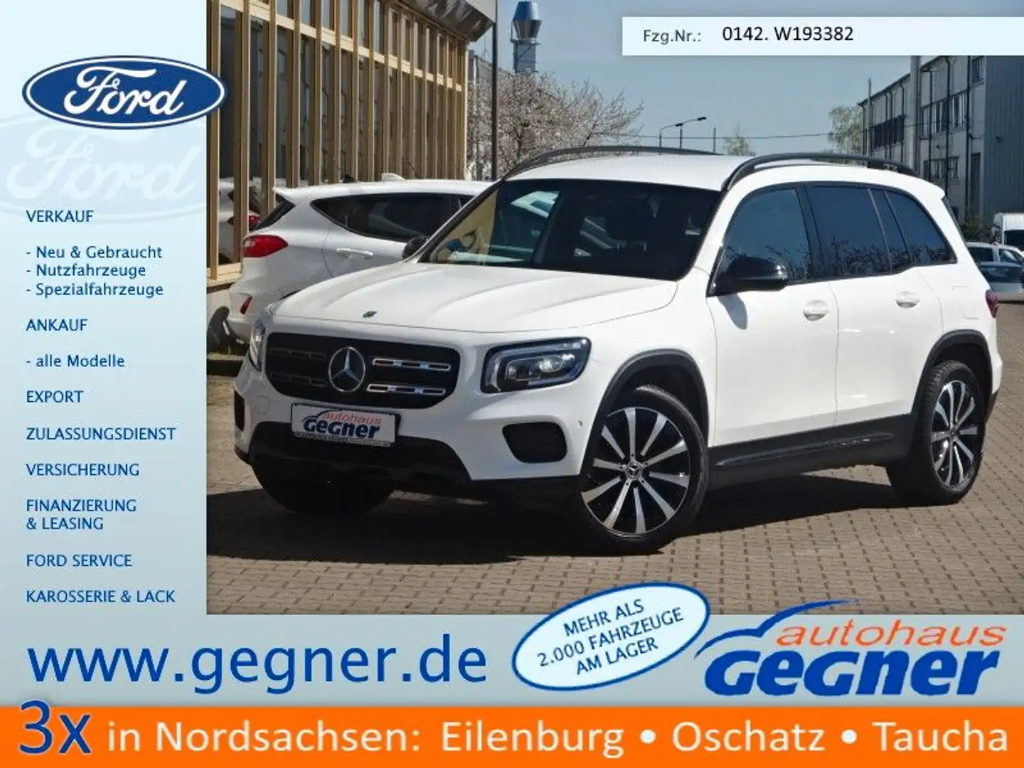 Mercedes-Benz GLB 200 7G-DCT Progressive MBUX High-End Night Weiß - 1