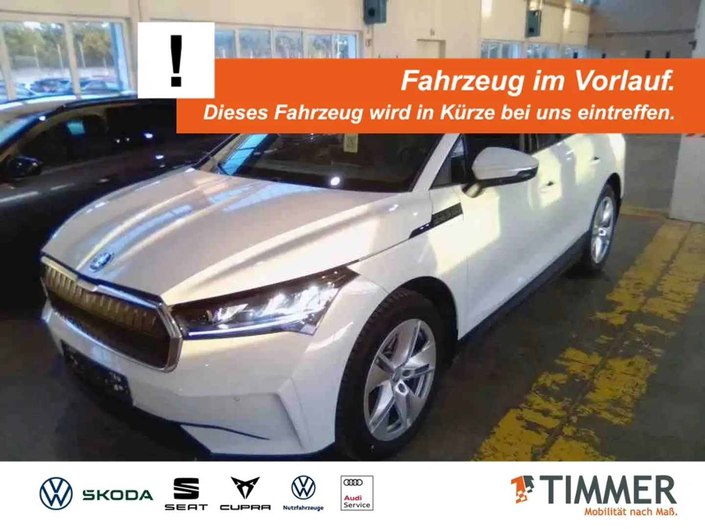 Skoda Enyaq 60 LOFT +WÄPU +LED +19" +RKAM +NAVI + Weiß - 1