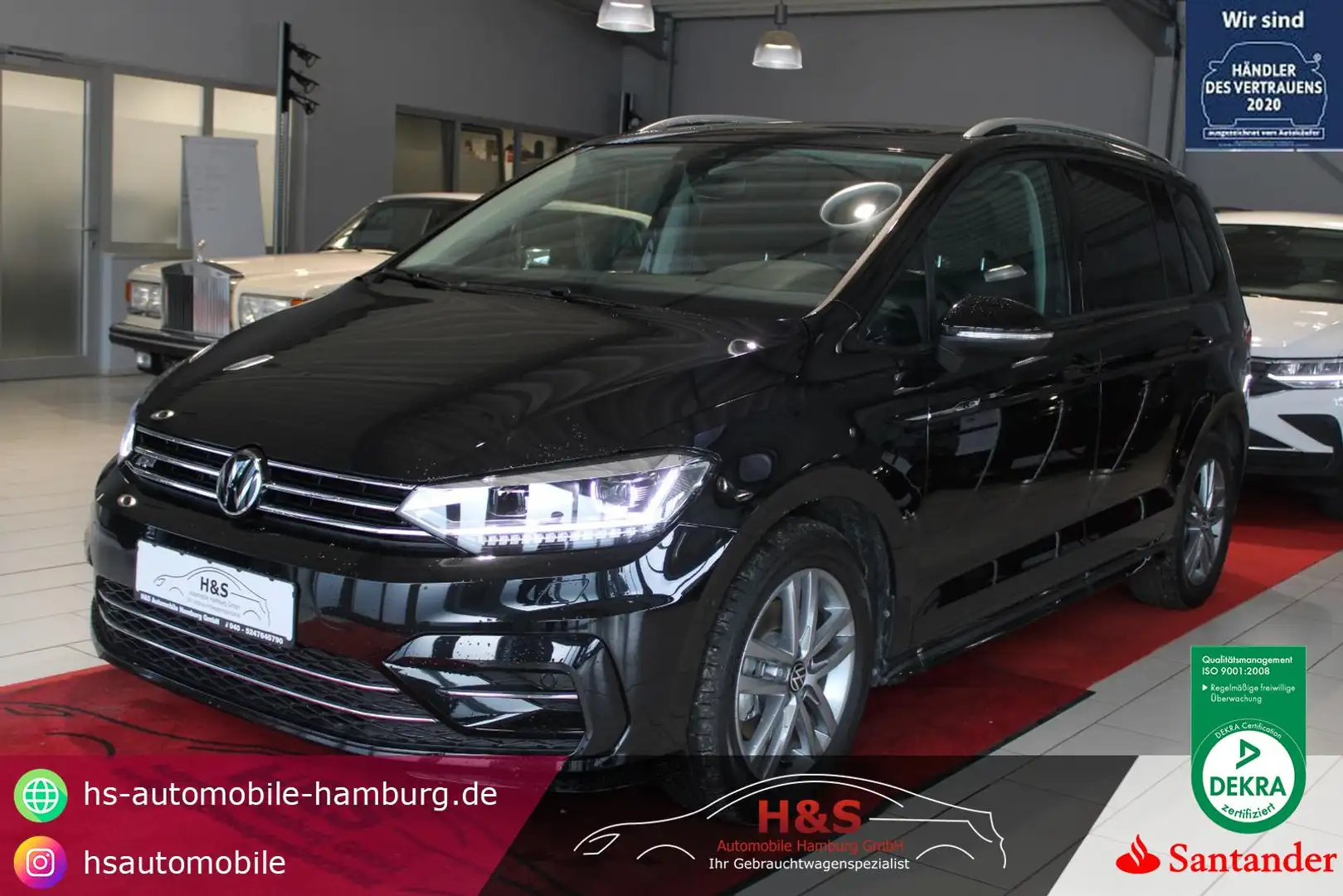 Volkswagen Touran 2.0 TDI Highline/R-LINE BMT 7 Sitzer*PANORAMA Noir - 1