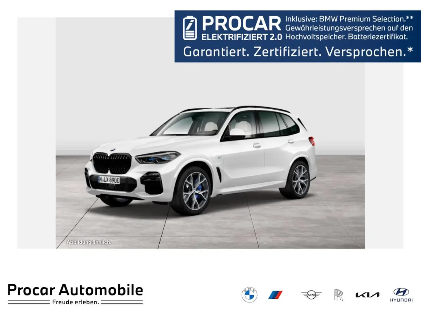 BMW X5 xDrive45e M Sport HUD+PANO+ACC+AHK+NAVI+LED Weiß - 1