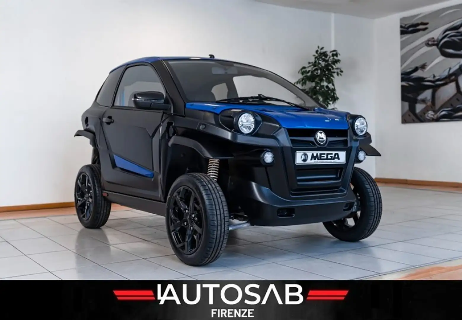 Aixam Scouty R Evo Elettrica Pelle Navi Android Albastru - 1