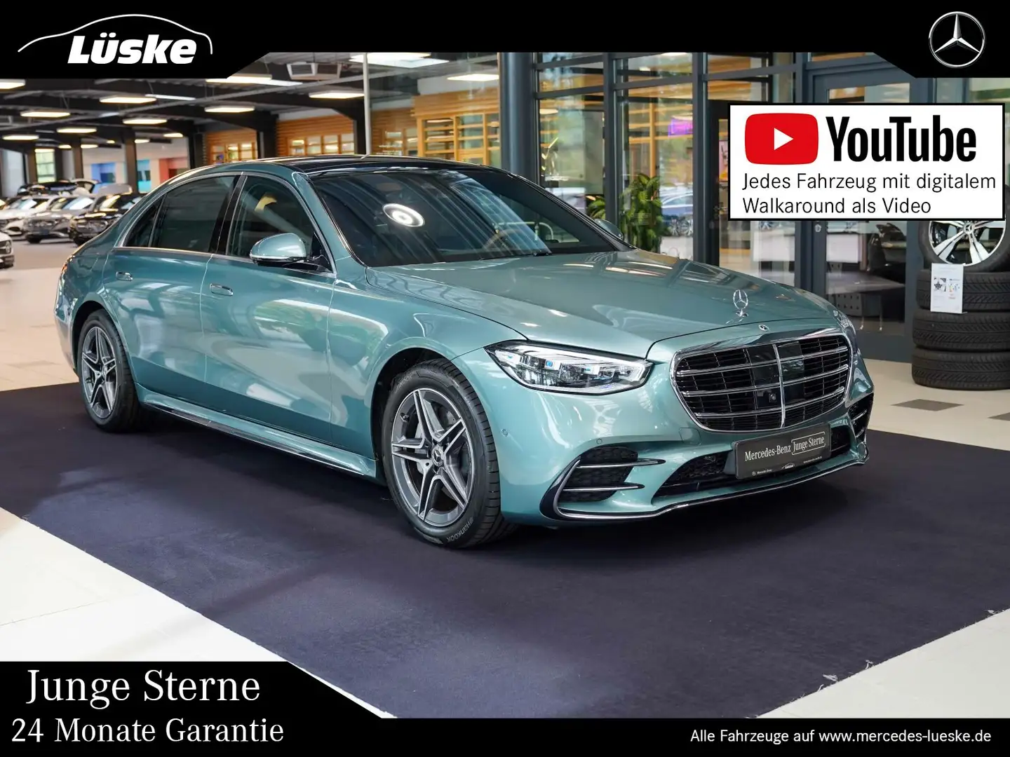 Mercedes-Benz S 500 S 500 4M L AMG Line nussbraun verde Exklusiv HUD Silber - 1