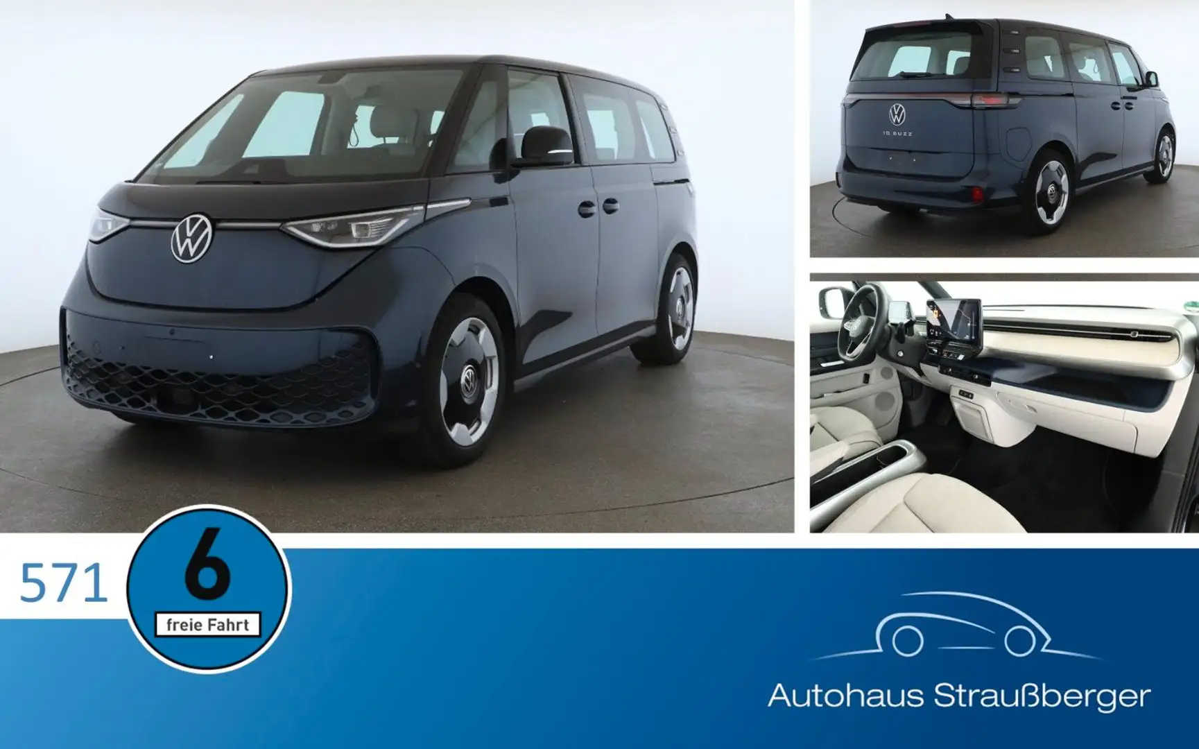 Volkswagen ID. Buzz Pro IQ Light AHK RFK ACC NP: 82.000€ Azul - 1