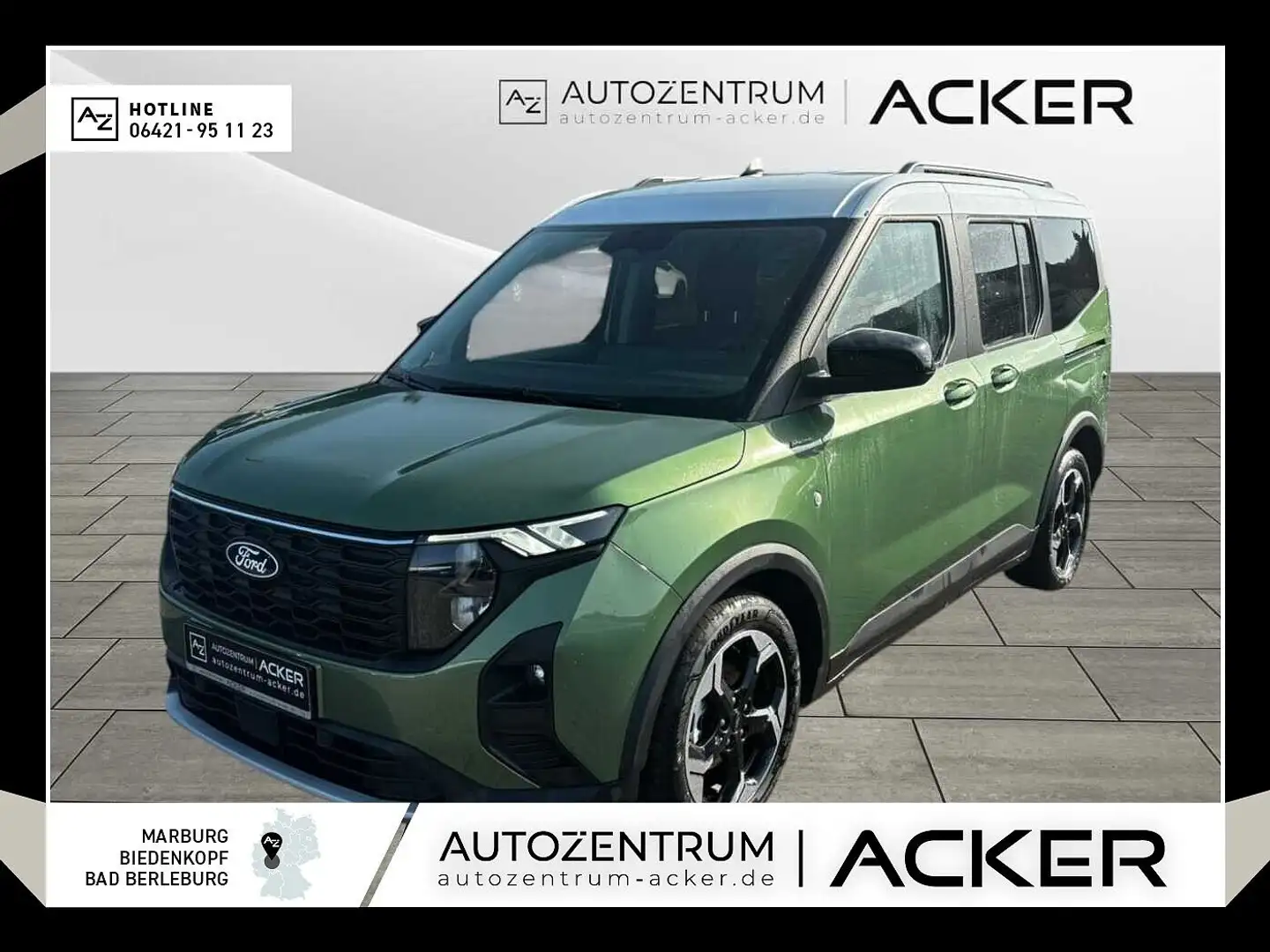 Ford Tourneo Courier 1.0 EcoBoost Active Aut. ACC/RFK Grün - 1