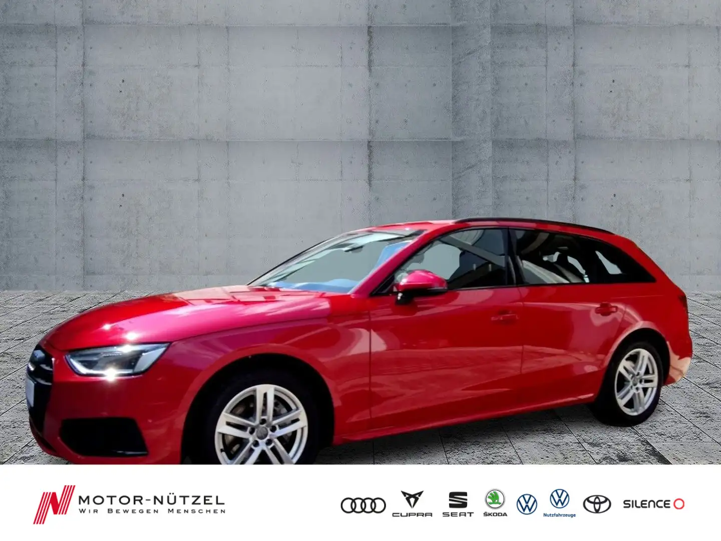 Audi A4 40 TDI S-TR. ADVANCED 5JG+LED+NAVI+AHK Rot - 1