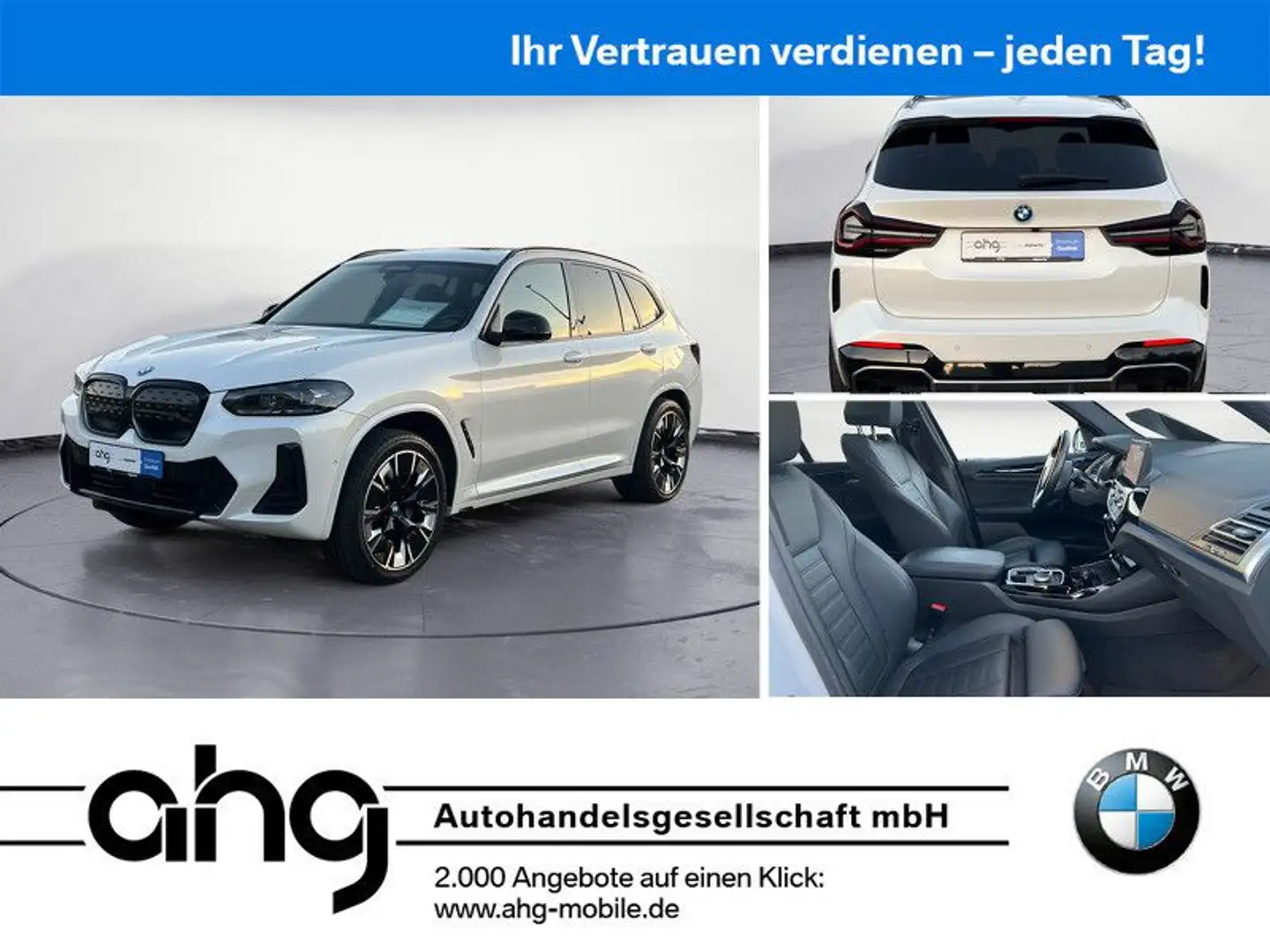 BMW iX3 ix3 M Sportpaket Aktive Geschw. Head Up 360° H&K Blanc - 1