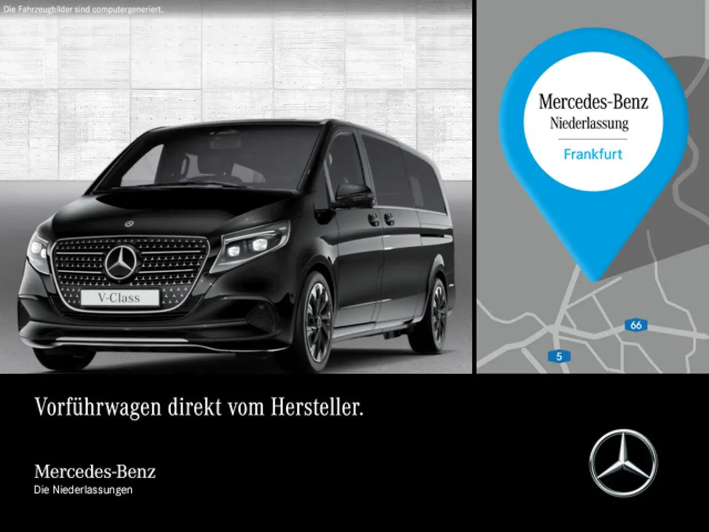 Mercedes-Benz V 250 d XL AVANTGARDE+9G+Klimaautom.+Navi+DIS Czarny - 1
