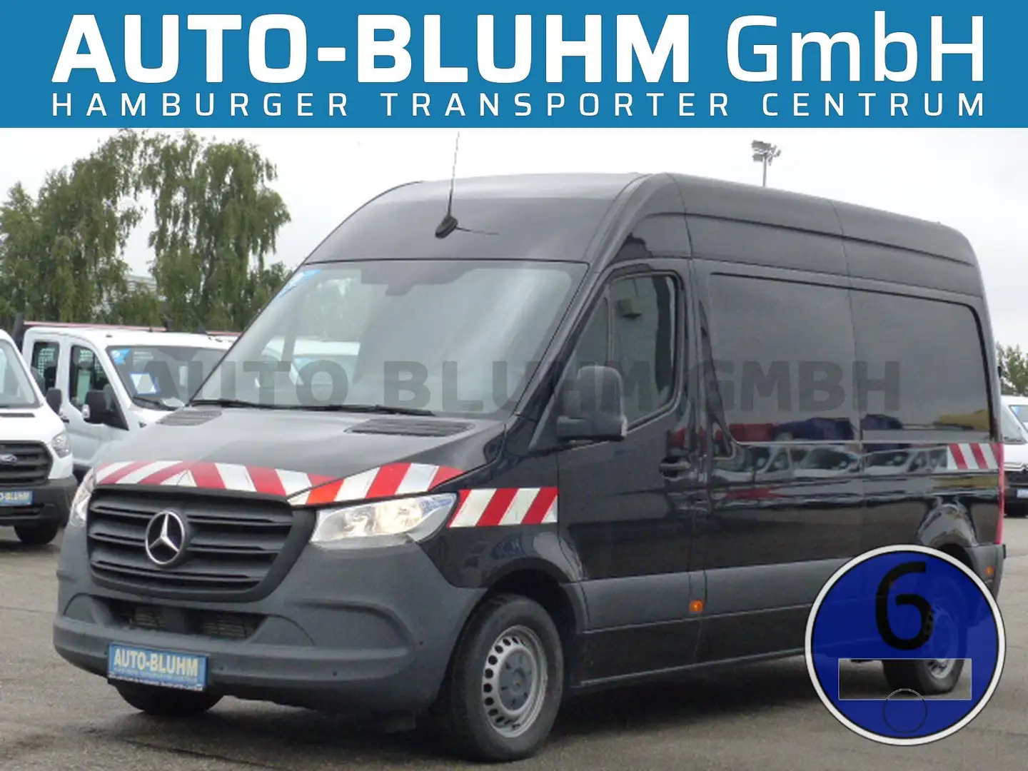 Mercedes-Benz Sprinter 314 CDI Kasten L2H2 Klima Navi Cam AHK Negro - 1