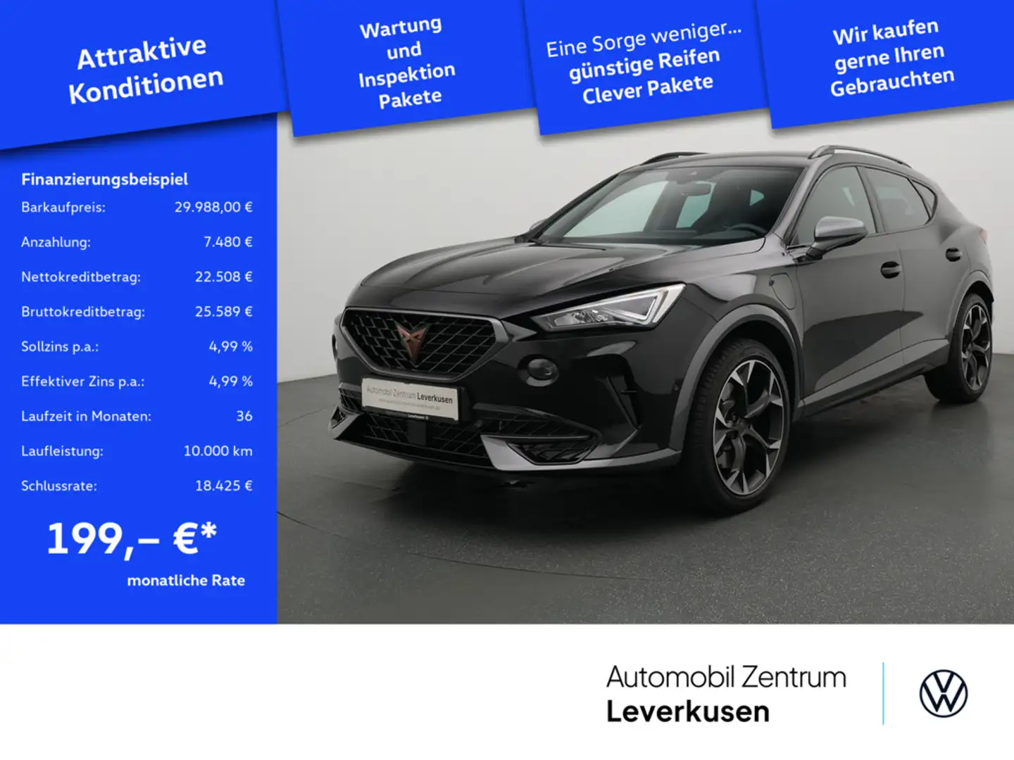 CUPRA Formentor VZ e-Hybrid ACC NAVI VIRT AHK LEDER Schwarz - 1
