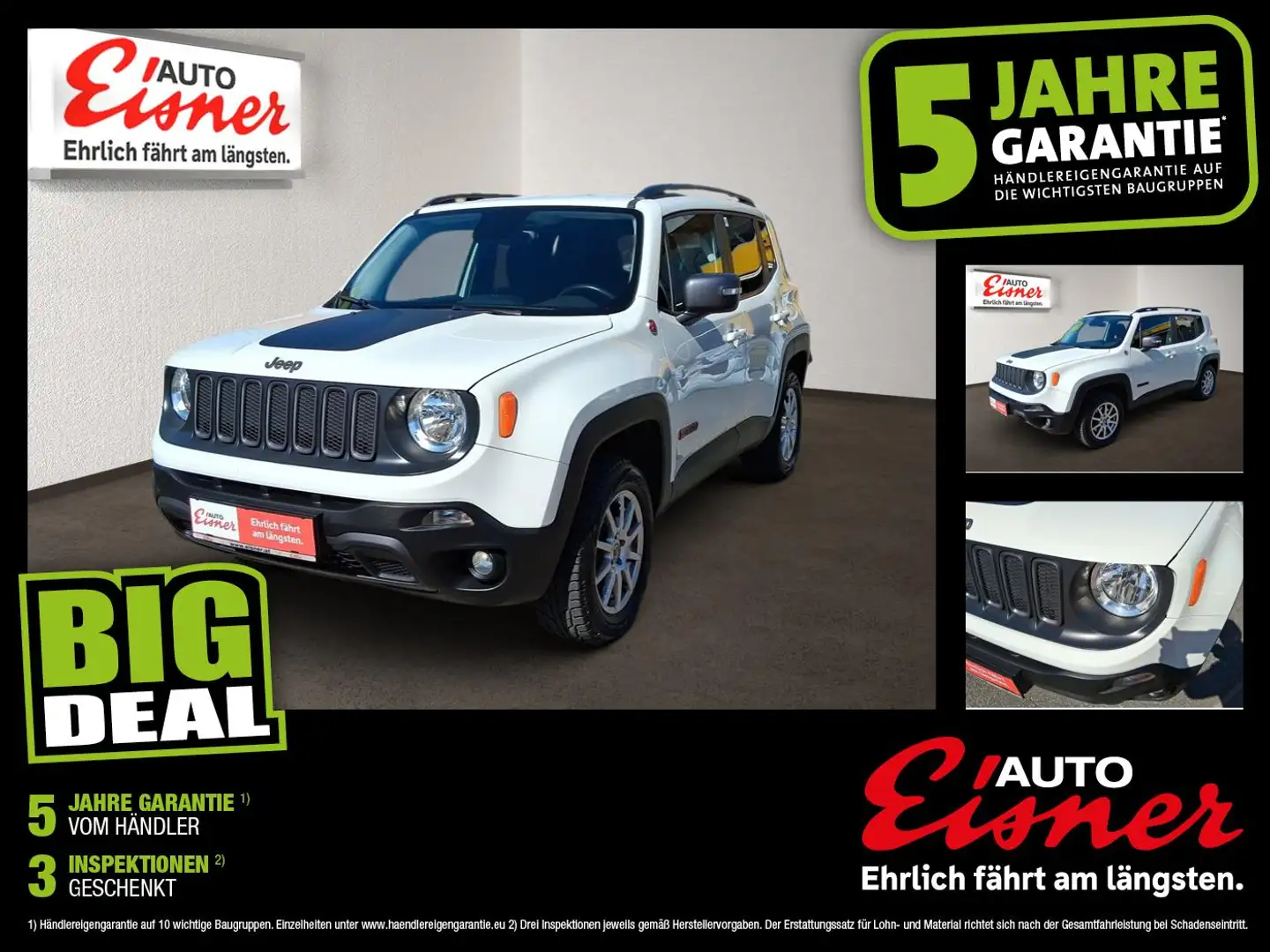 Jeep Renegade 2.0 MULTIJET II 170 Allrad Weiß - 1