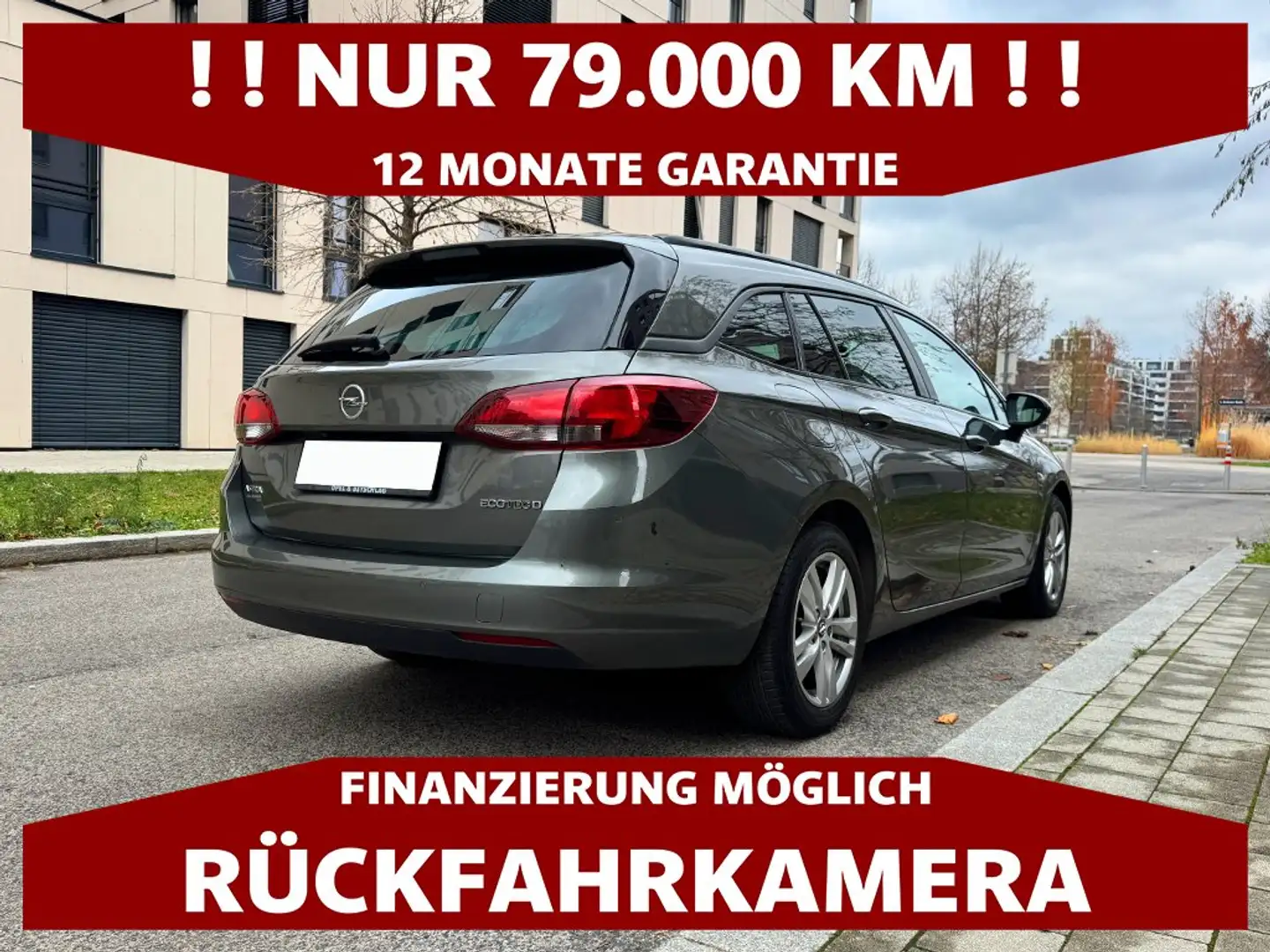 Opel Astra 1,6 CDTI | NUR 79.000 KM | RÜCKFAHRKAMERA Grau - 2