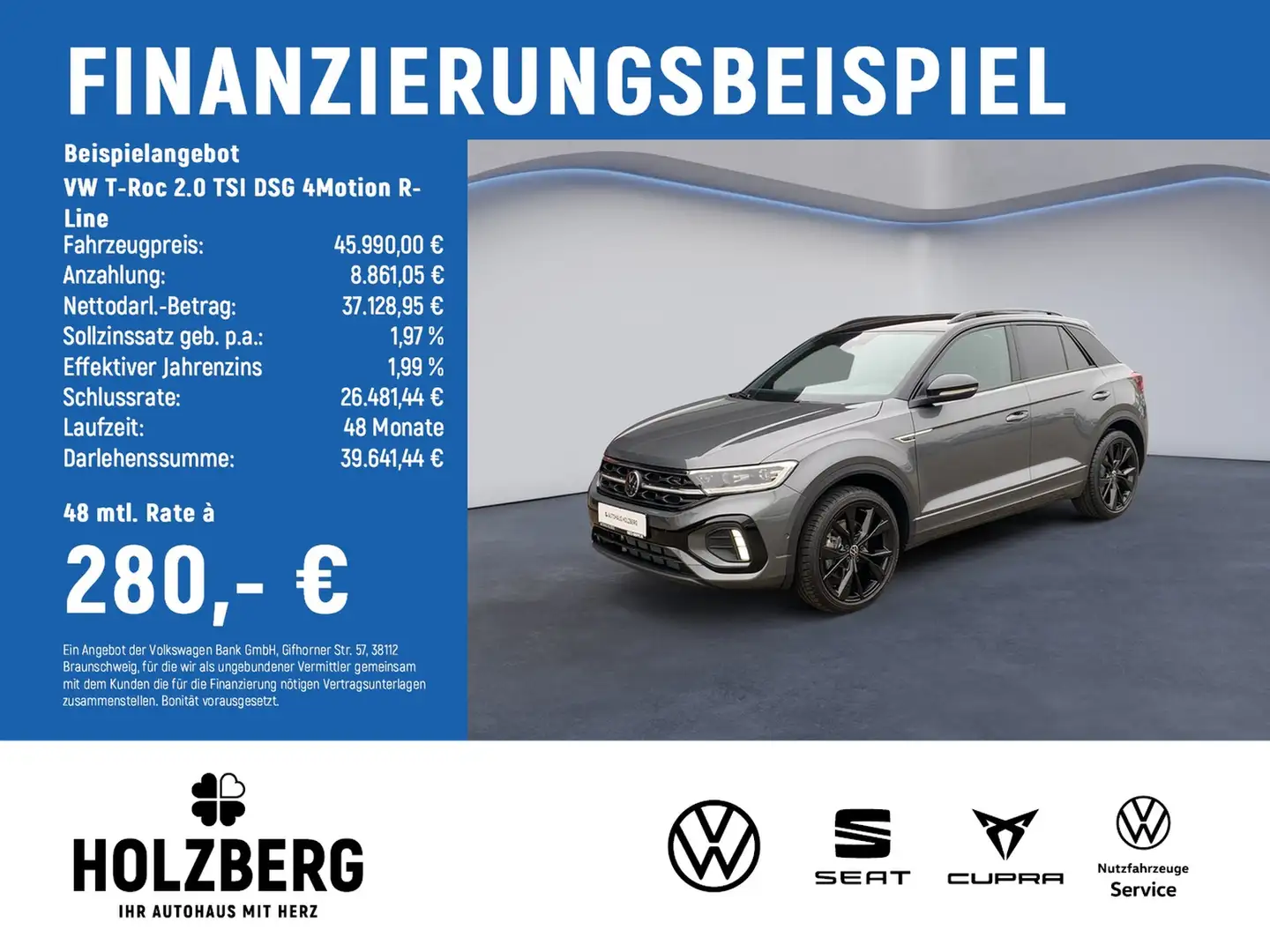 Volkswagen T-Roc 2.0 TSI DSG 4Motion R-Line AHK+STHZG+19" Schwarz - 2