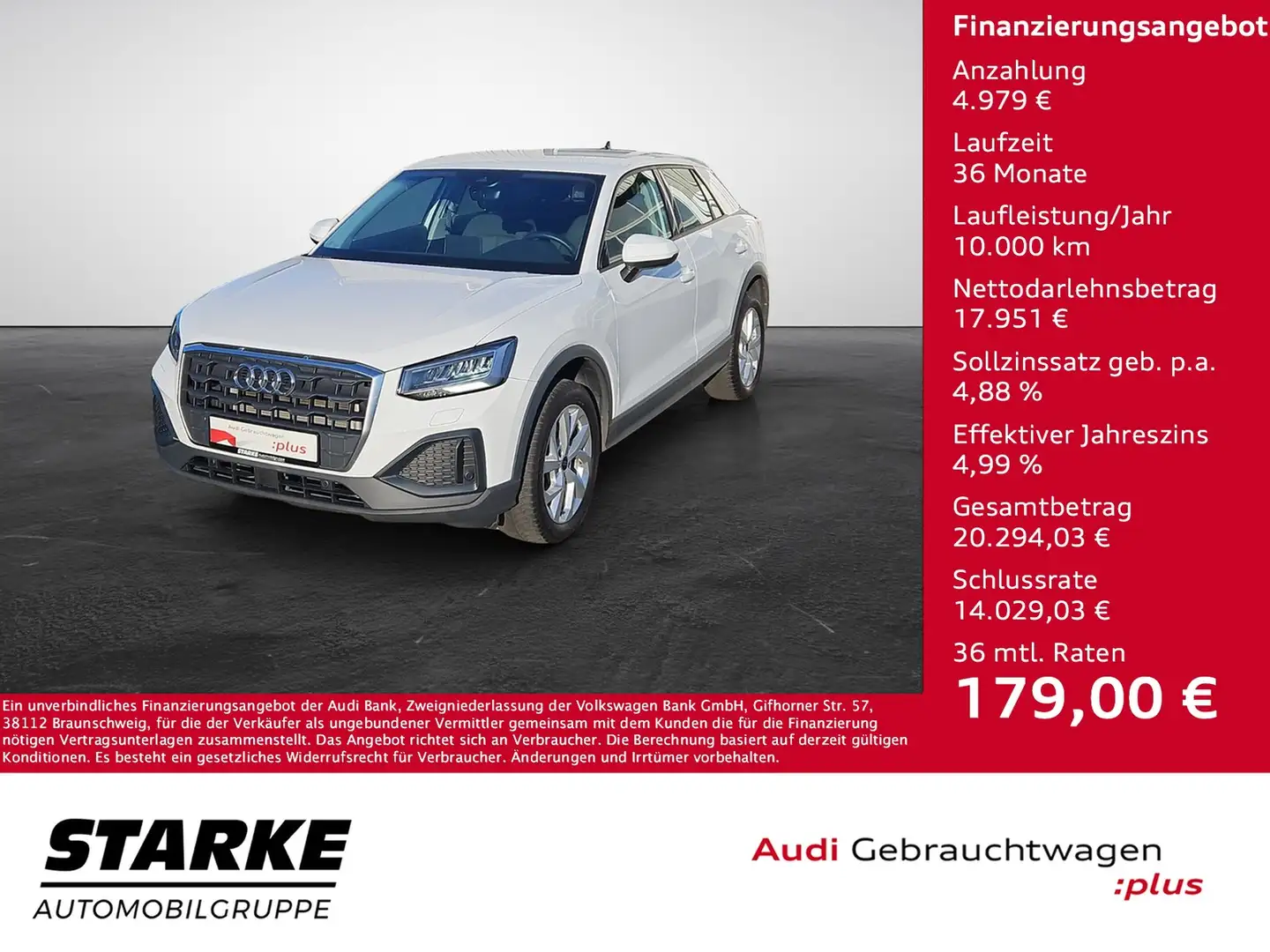Audi Q2 30 TFSI NaviPlus LED GJR SHZ 17-Zoll FIS Grau - 1