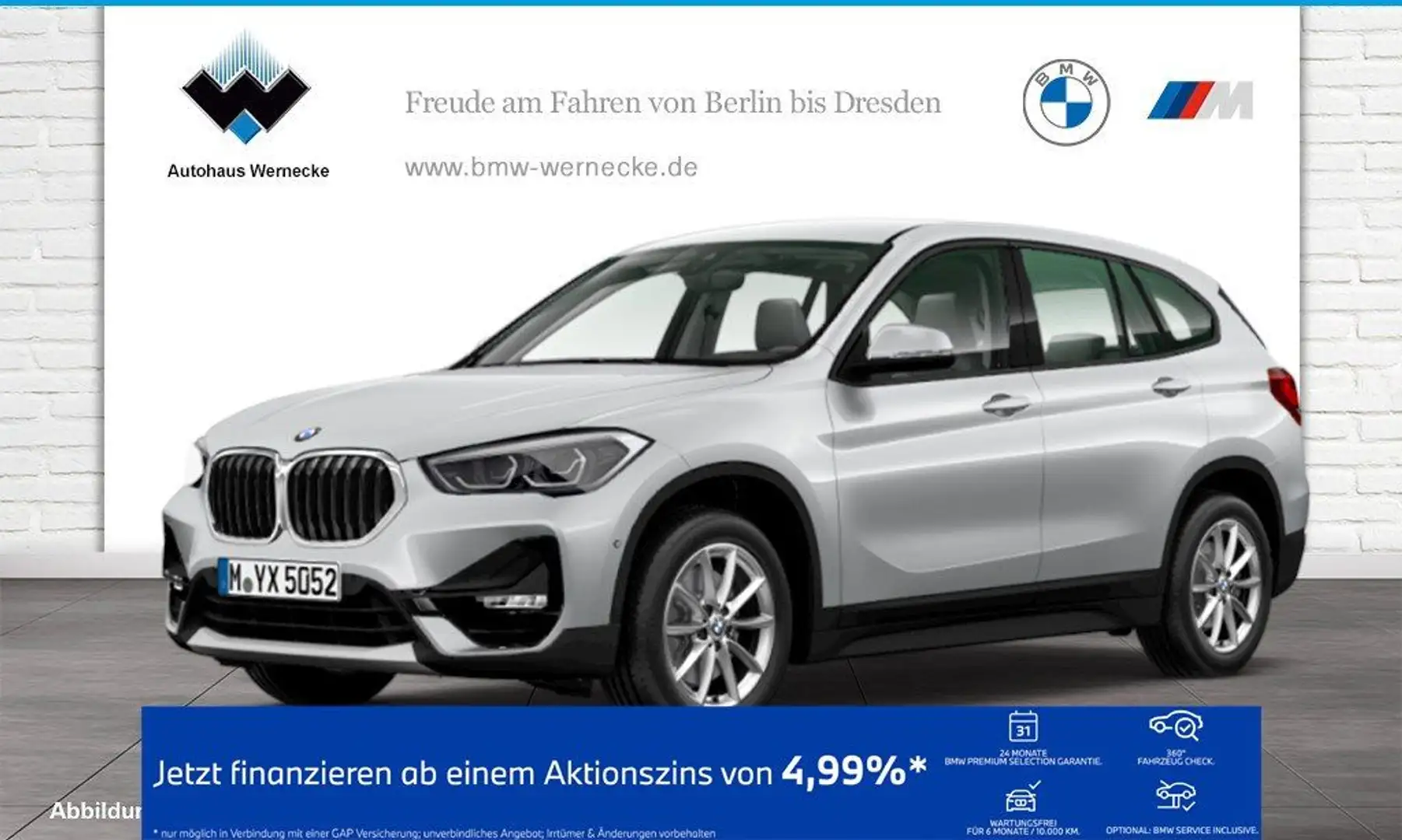 BMW X1 sDrive18i Advantage HiFi DAB LED Navi Shz Silber - 1