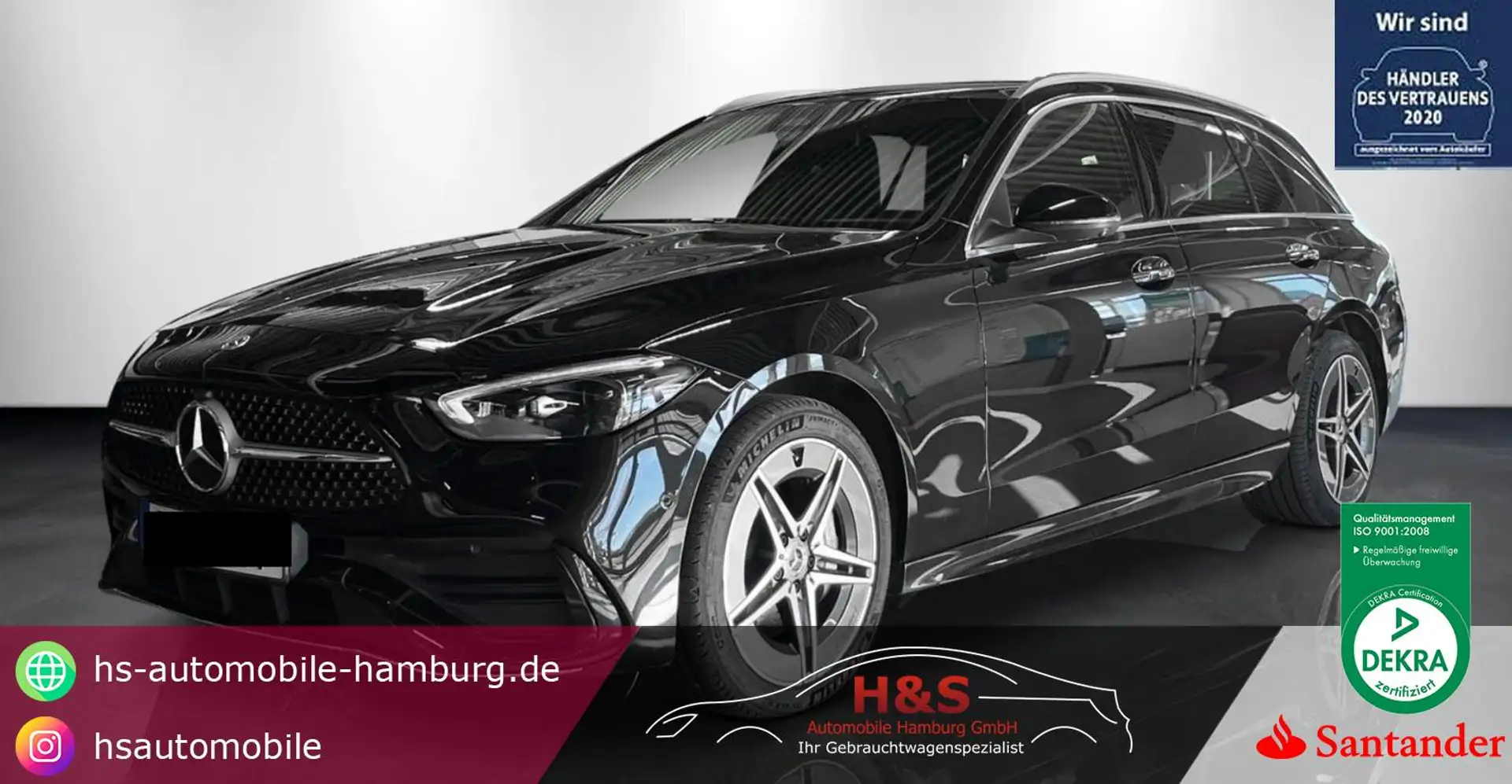 Mercedes-Benz C 300 T de 4Matic AMG-LINE*AHK* BURMEST Schwarz - 1
