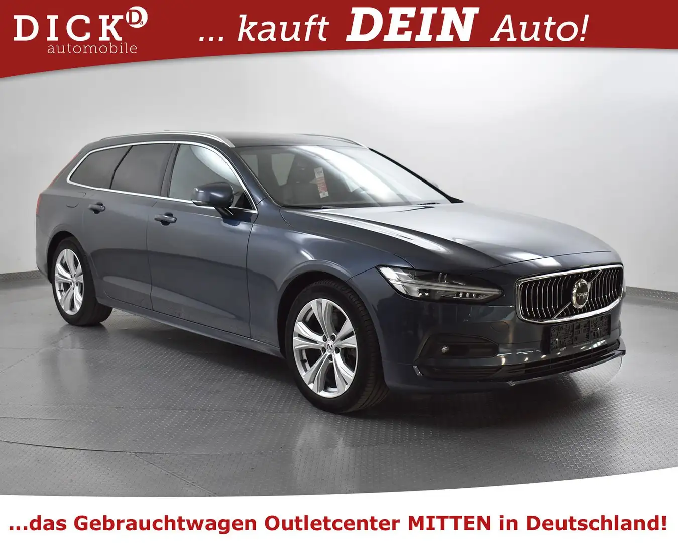 Volvo V90 B4 Momen Pro NAVI+SHZ+LED+KAMER+H&K+ACC+AHK+ Blau - 1