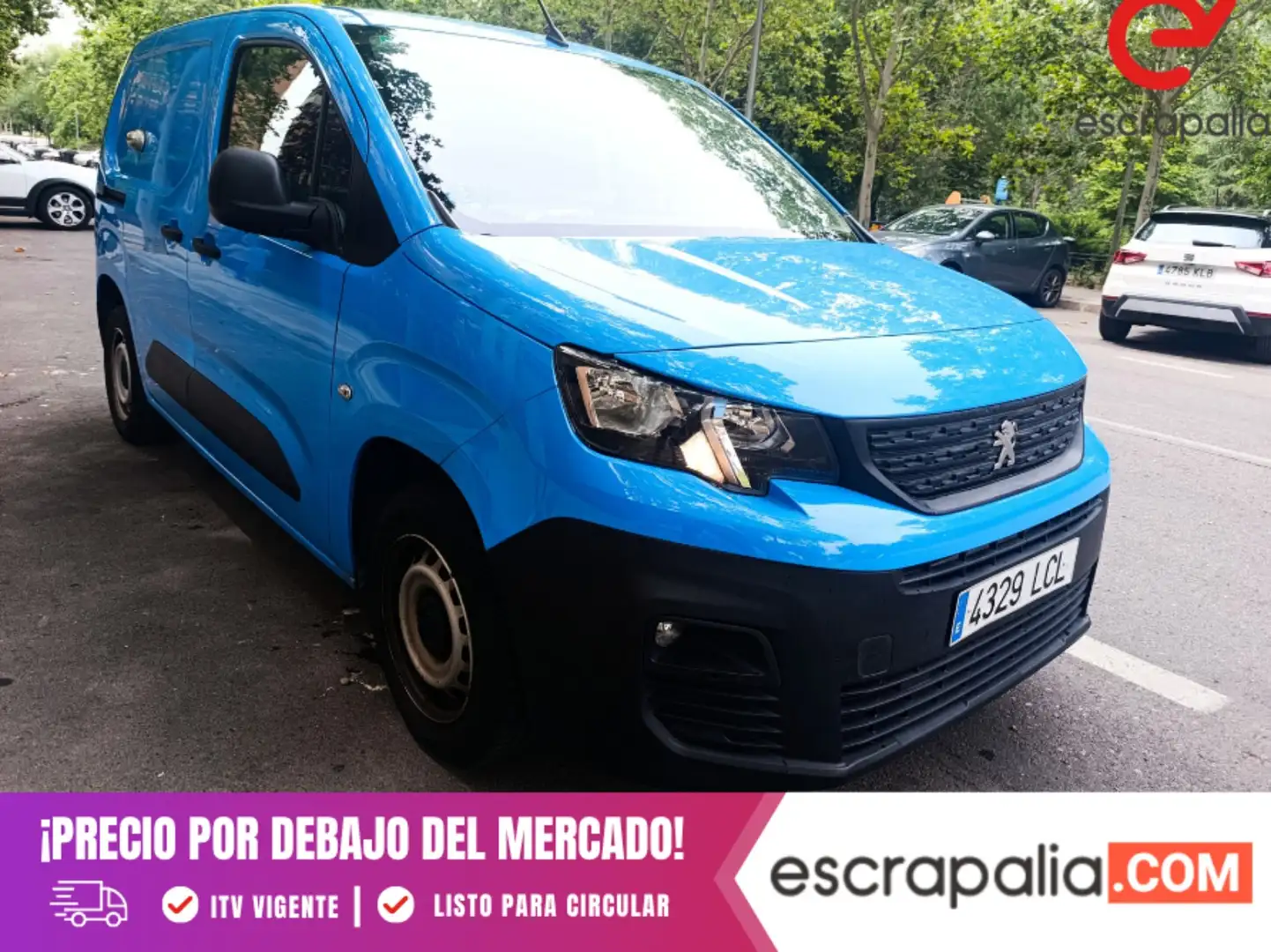 Peugeot Partner 1.6BlueHDI Premium Standard 600kg 75 Azul - 1