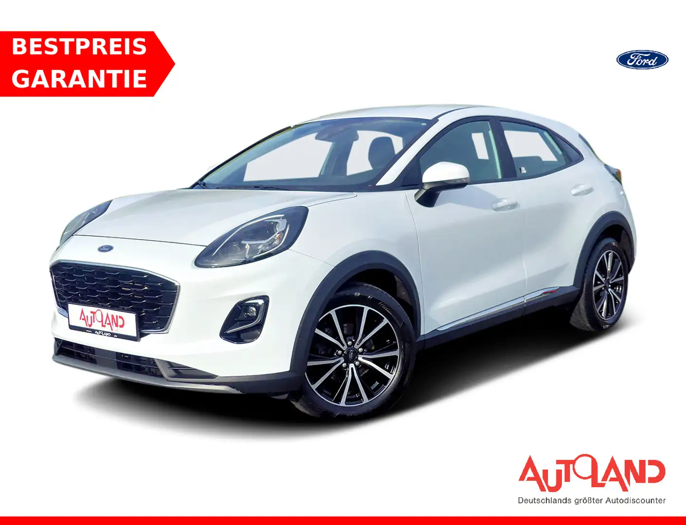 Ford Puma 1.0 M-Hybrid Titanium Design LED Klima PDC Weiß - 1