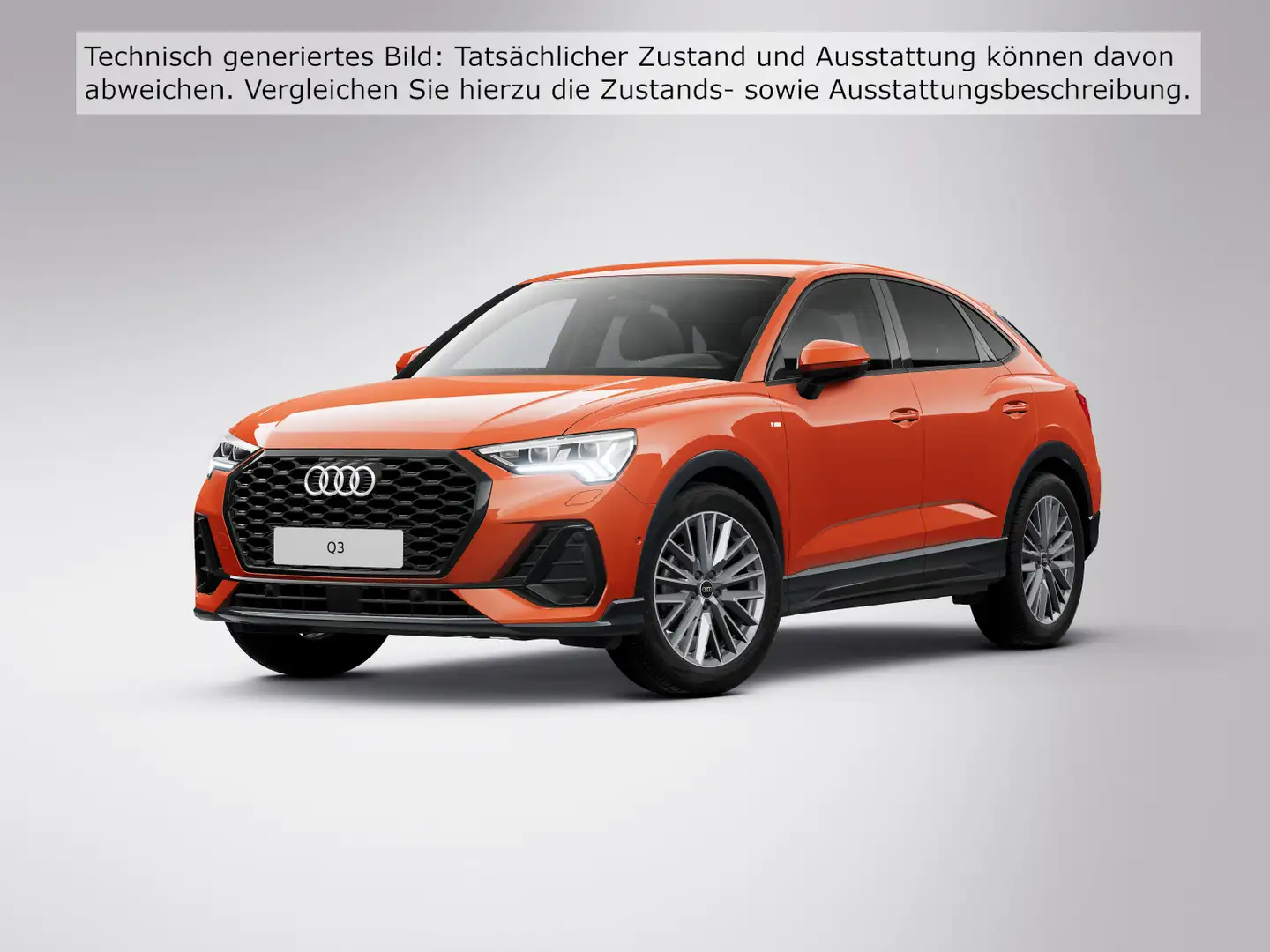 Audi Q3 35 TDI 2x S LINE MATRIX ALCANTARA A Orange - 2