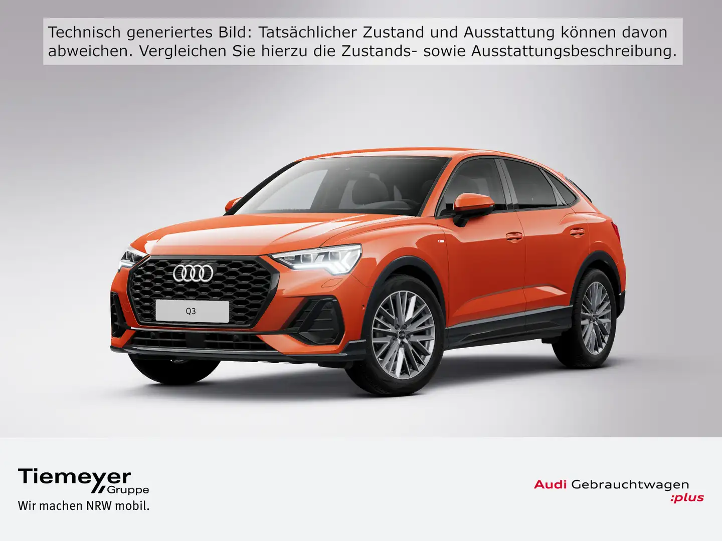Audi Q3 35 TDI 2x S LINE MATRIX ALCANTARA A Orange - 1